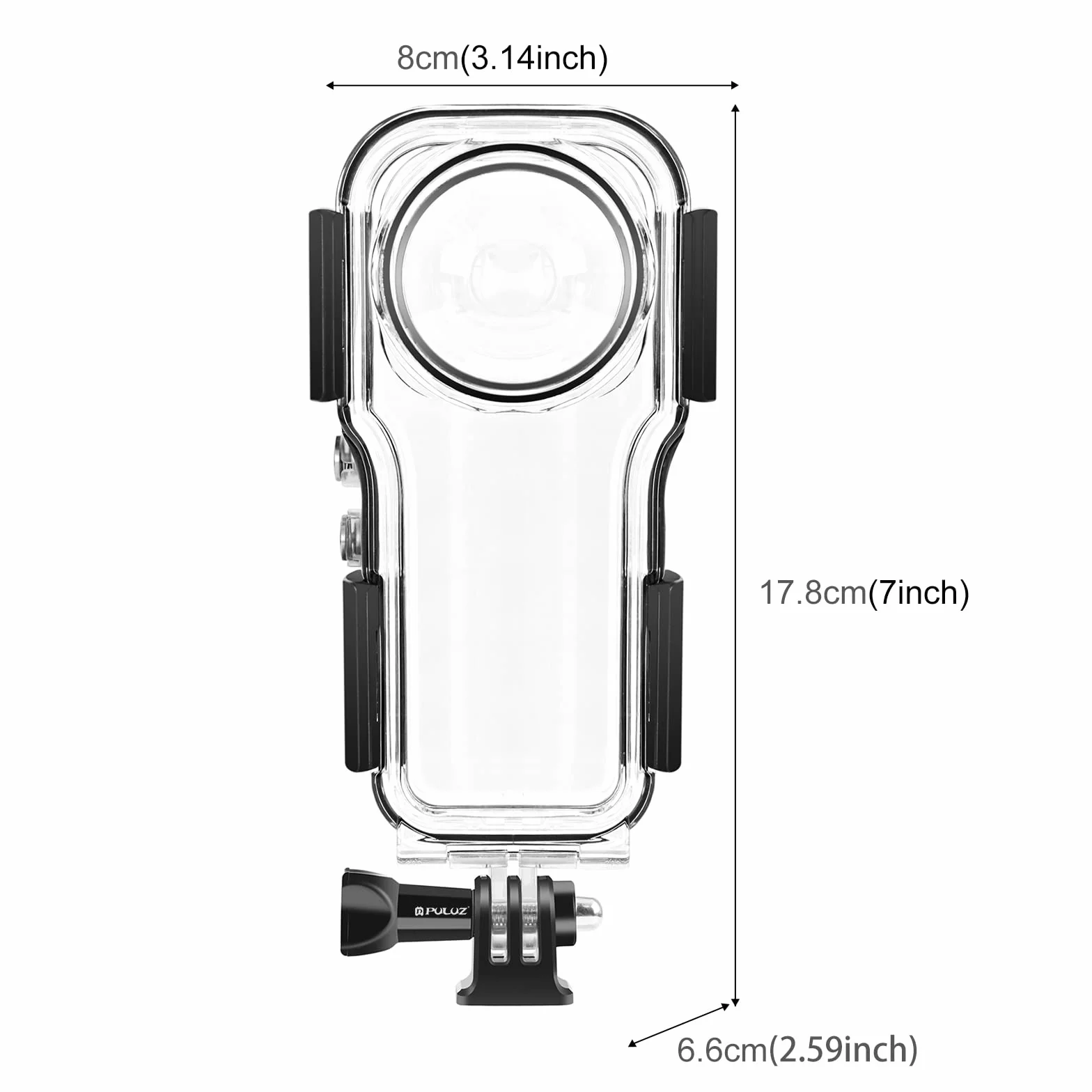 Obudowa podwodna do Insta360 One RS 1-calowy 360 Edition wodoodporna obudowa do nurkowania pływania i snorkelingu sportów wodnych do Insta360 One RS 1-Inch 360 Edition