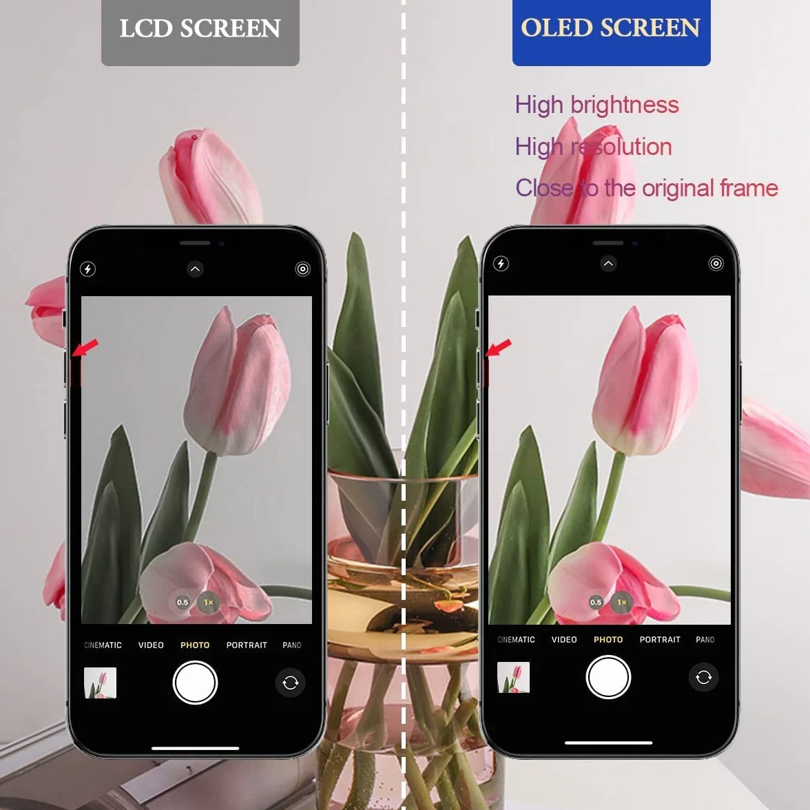 EFaith Wyświetlacz do iP12 pro 6," OLED ekran dotykowy Digitizer Assembly