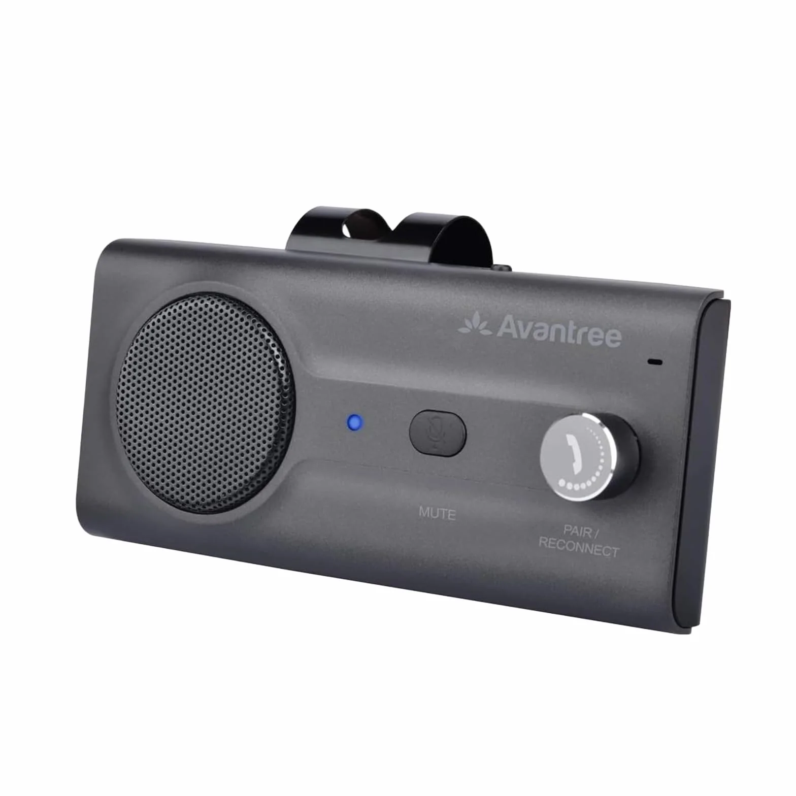 Avantree CK11 zestaw głośnomówiący Bluetooth 5.0, wysokiej jakości głośny głośnik, automatyczne włączanie, pokrętło głośności, bezprzewodowy zestaw głośników głośnomówiących z klipsem na wizjer
