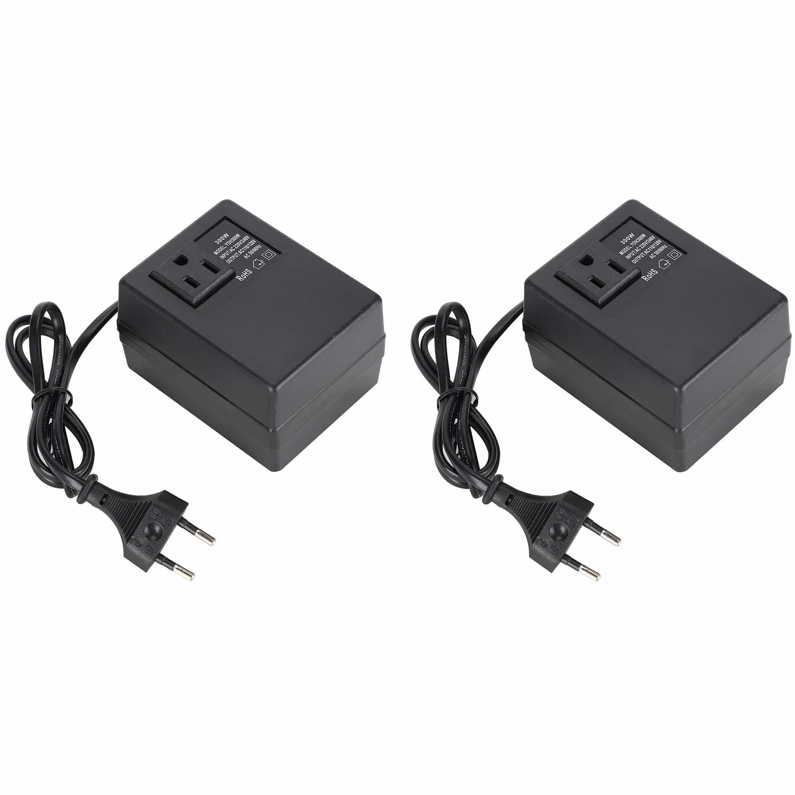 Transformator Mocy 300 W Przetwornica Napięcia AC 220 V do 110 V UE Adapter Wtyczki Kompaktowy Lekki Idealny Towarzysz W Podróży