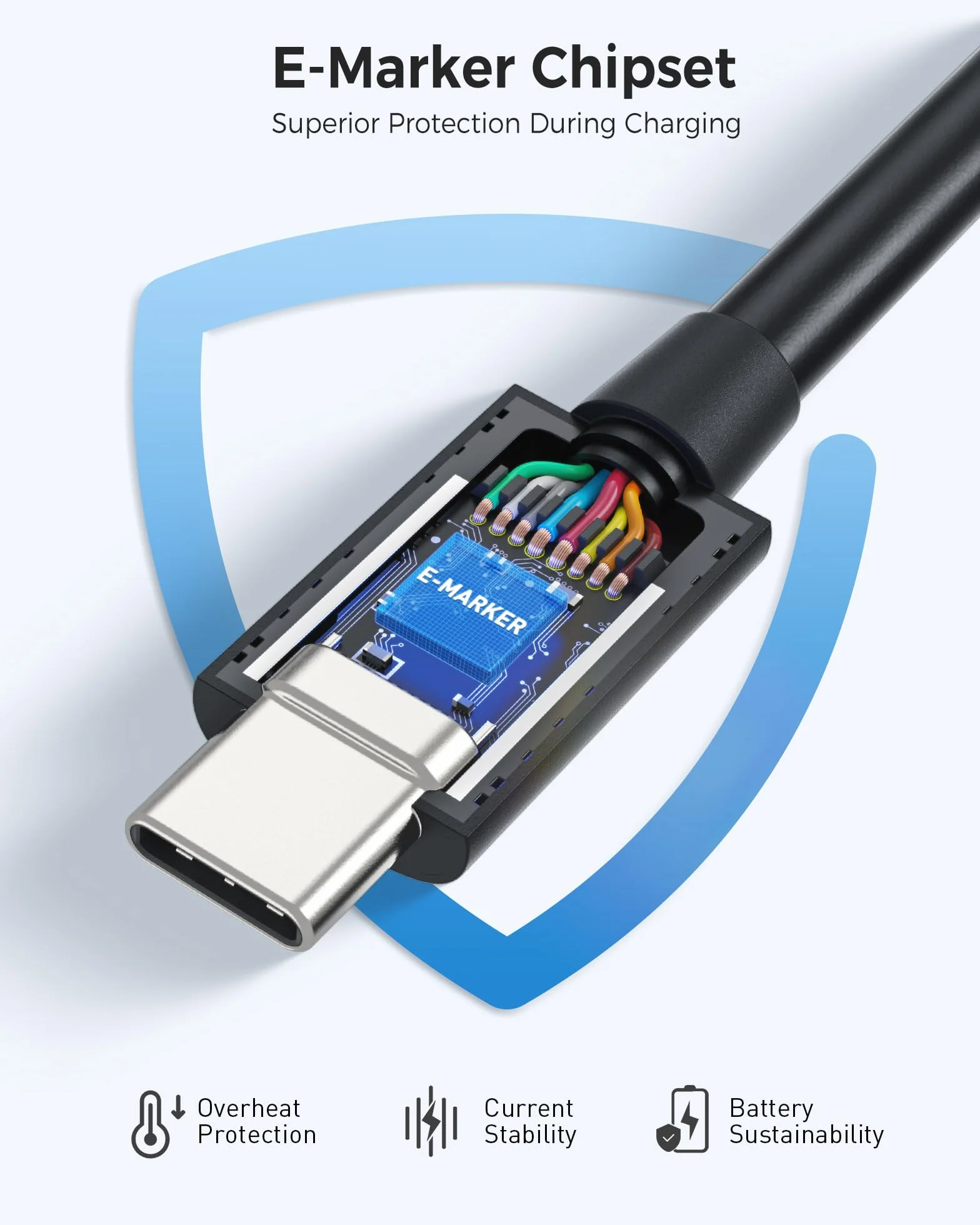 Cable Matters Kabel Thunderbolt 3 USB C 2 m 100 W Czarny