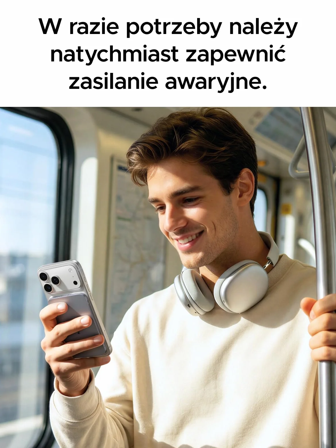 UGREEN MagFlow Air Power bank, ultracienki power bank MagSafe o pojemności 5000mAh i mocy 15W, certyfikat Qi2, szybkie ładowanie PD 20W, ergonomiczna konstrukcja, do modeli 17/16/12-15, Szary