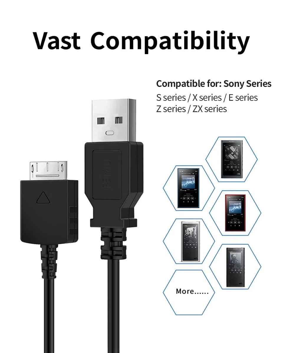 DragonTrading Kabel USB do ładowania i synchronizacji do odtwarzacza MP3 Sony Walkman