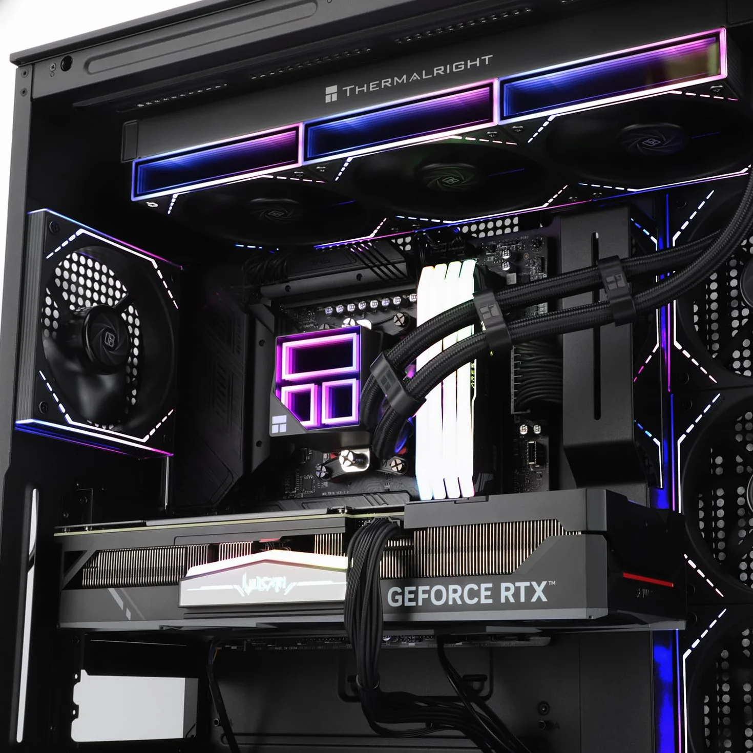 Thermalright TR Frozen Infinity 360 BLACK CPU Aio, wentylator TL-M12 x 3 PWM, chłodzenie wodą z procesorem, ARGB Infinity Mirror, 360 chłodzenie cieczą CPU: LGA1851/1700/115X/2011, chłodzenie wodą PC
