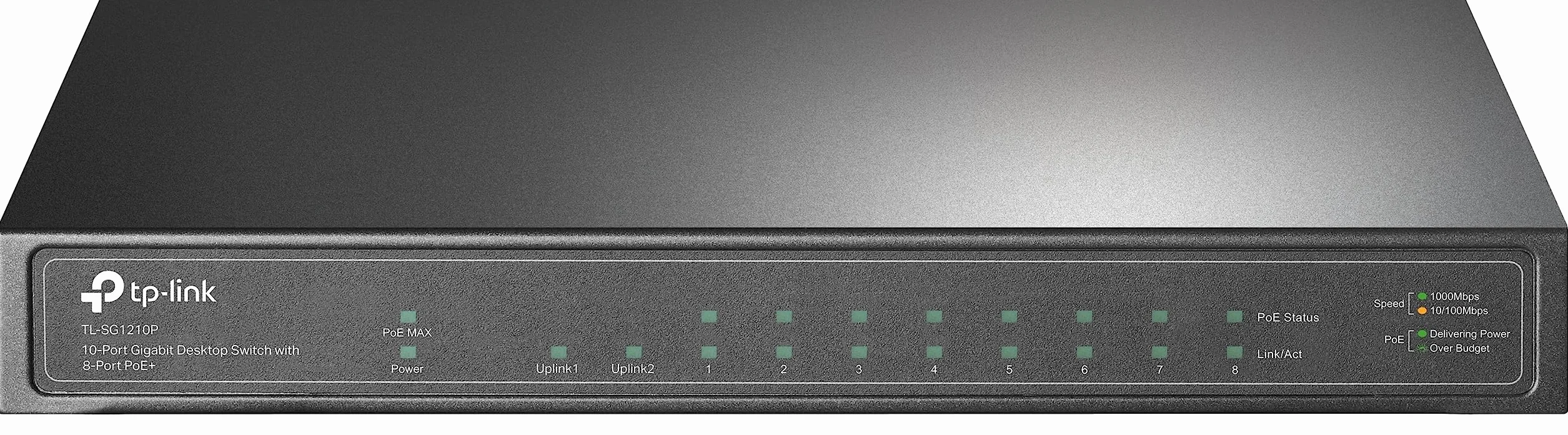 TP-Link TL-SG1210P 10-Portowy przełącznik Gigabit PoE+ 63 W budżet PoE Plug & Play