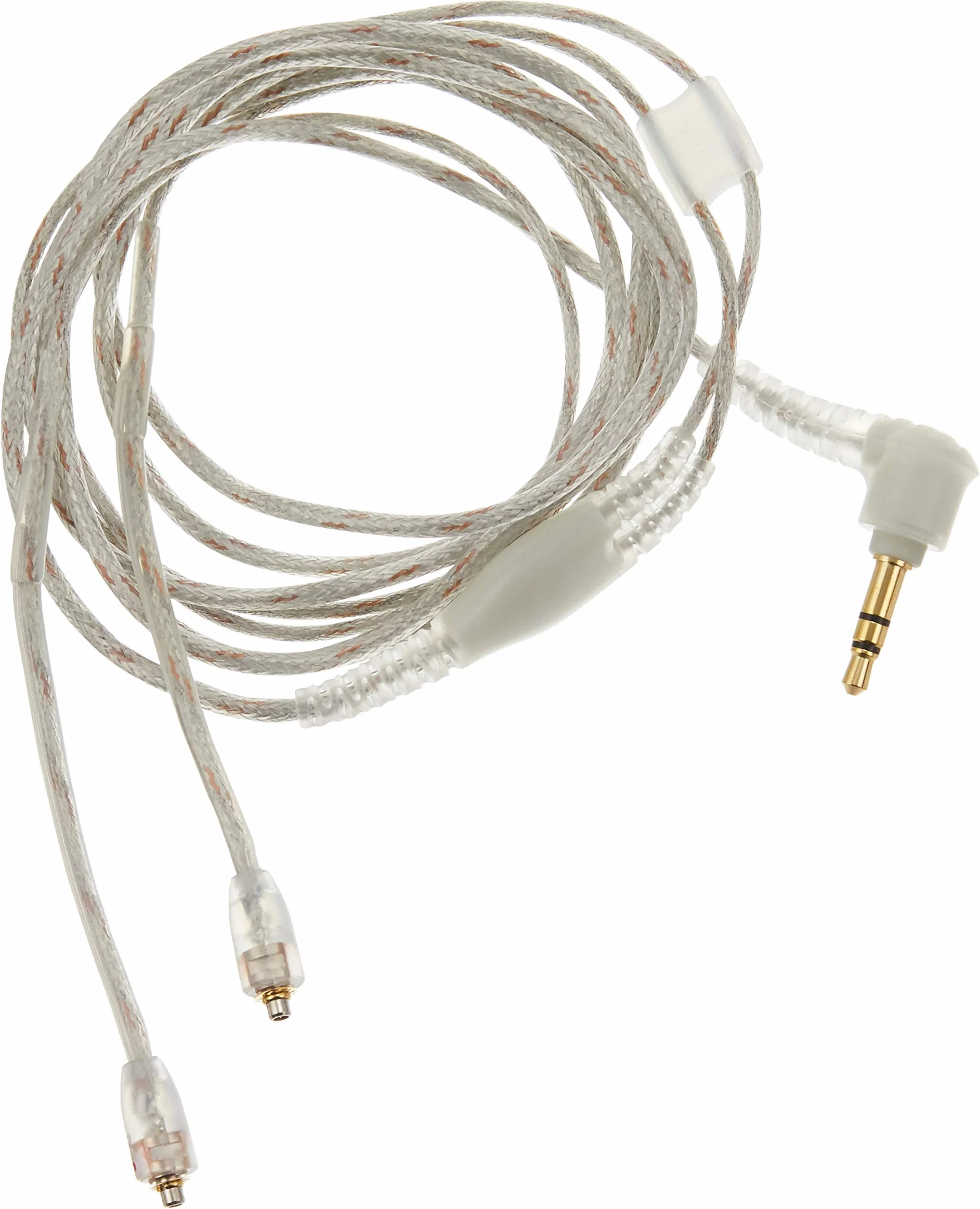 Shure EAC64BKS wzmocniony kabel zastępczy z posrebrzanymi wtyczkami MMCX SE, słuchawki, 162 cm, przezroczysty