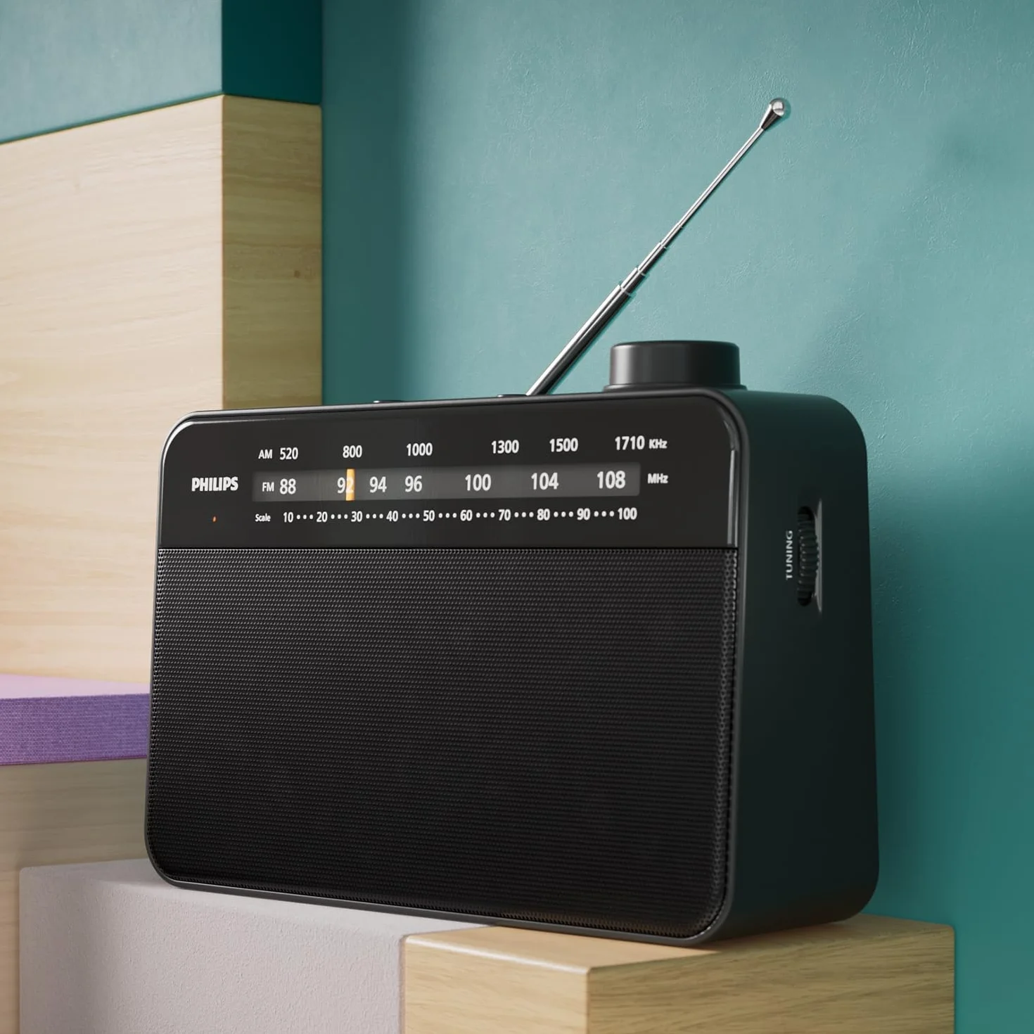 Philips TAR2509 Przenośne Radio FM/MW