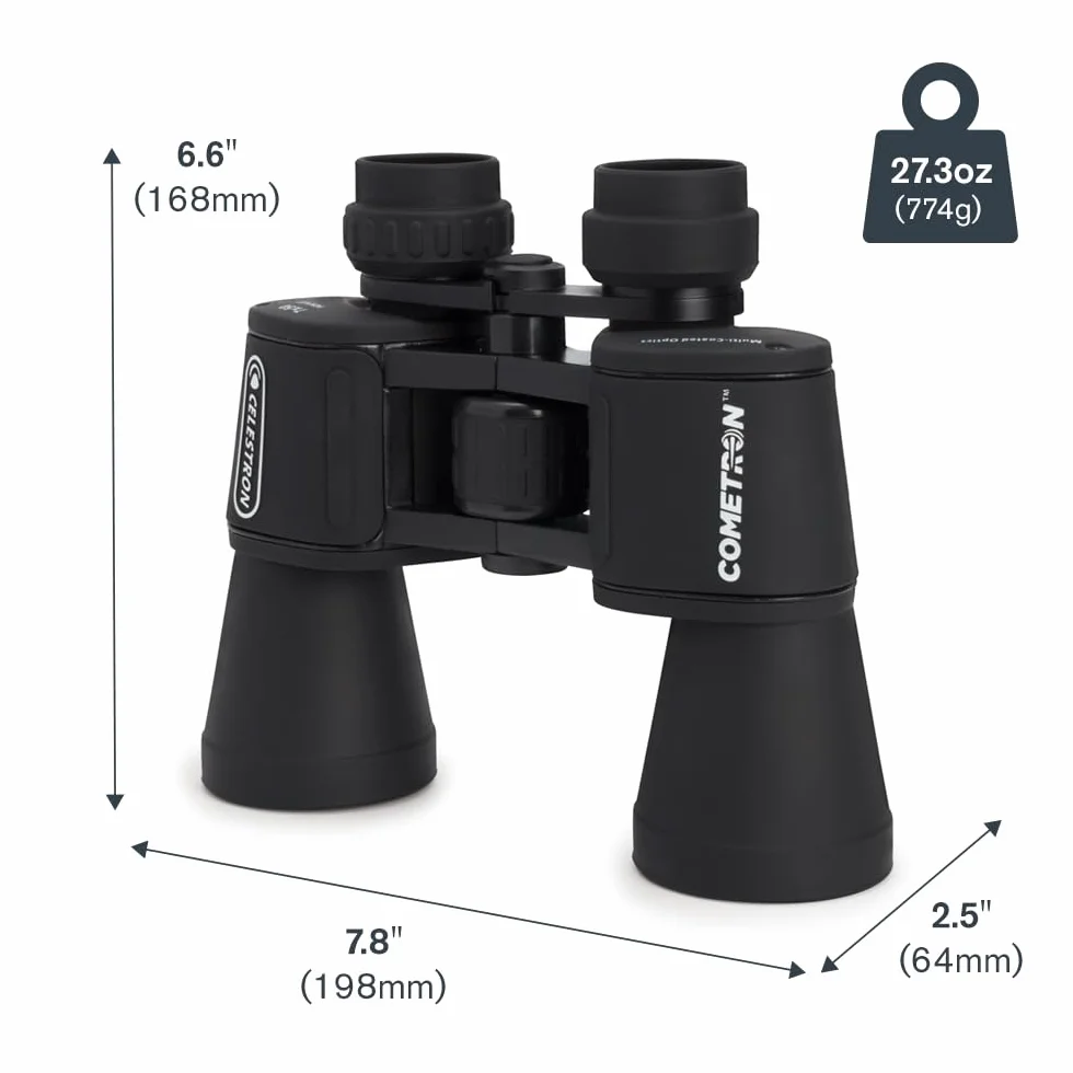 Celestron 71198 Cometron 7x50 lornetka Porro, czarna