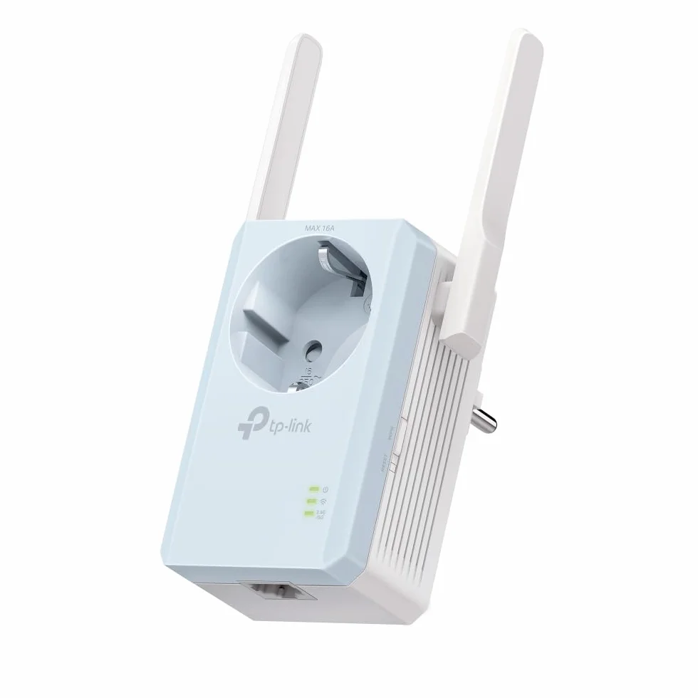 TP-Link RE365 | Wzmacniacz sygnału Wi-Fi AC1200 z przelotowym gniazdem elektrycznym | Dwupasmowy | Prędkość do 1200 Mb/s | Zintegrowane gniazdo zasilania | Inteligentny wskaźnik sygnału