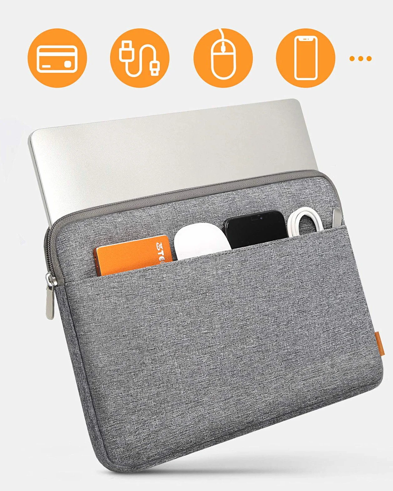 Inateck Etui kompatybilne z MacBook Pro M1 14" 2021/13" MacBook Air 2012-2017, MacBook Pro 2012-2015/14,4-13,5" Surface Laptop 4/3 / Laptop Studio, MateBook D14, etui ochronne