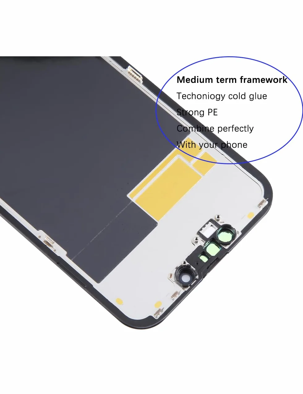 Wyświetlacz do iPhone 13 LCD zamiennik ekranu FHD ekran dotykowy 3D Touch Face ID Digitizer ramka montażowa, wodoodporny klej, zestawy naprawcze
