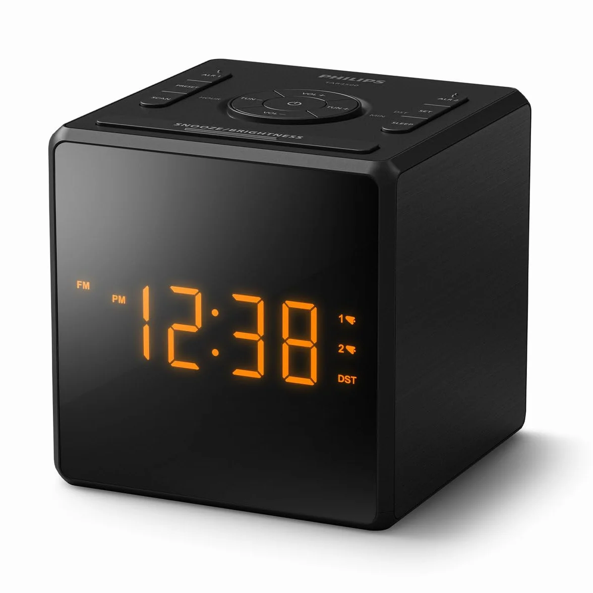 Philips TAR4500 Radiobudzik FM z podwójnym alarmem i portem USB-C