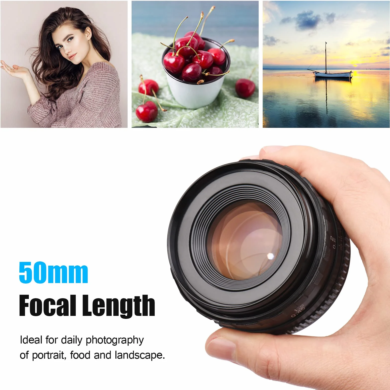 50 mm F1 7 duża przysłona ręczna ostrość obiektywu aparatu PK zamiennik dla kamer pełnoklatkowych K1 K-1 Mark II