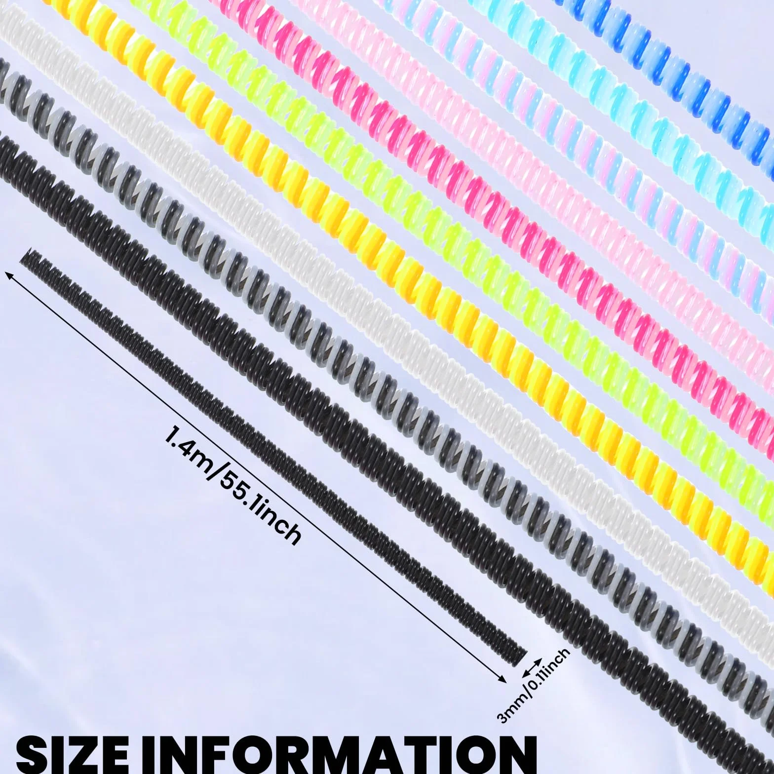 10 szt. spiralny ochraniacz na kabel, wielokolorowy ochraniacz na ładowarkę od zwierząt domowych, bez żucia kabla, ochrona kabli do transmisji danych, ochrona ładowarki do słuchawek