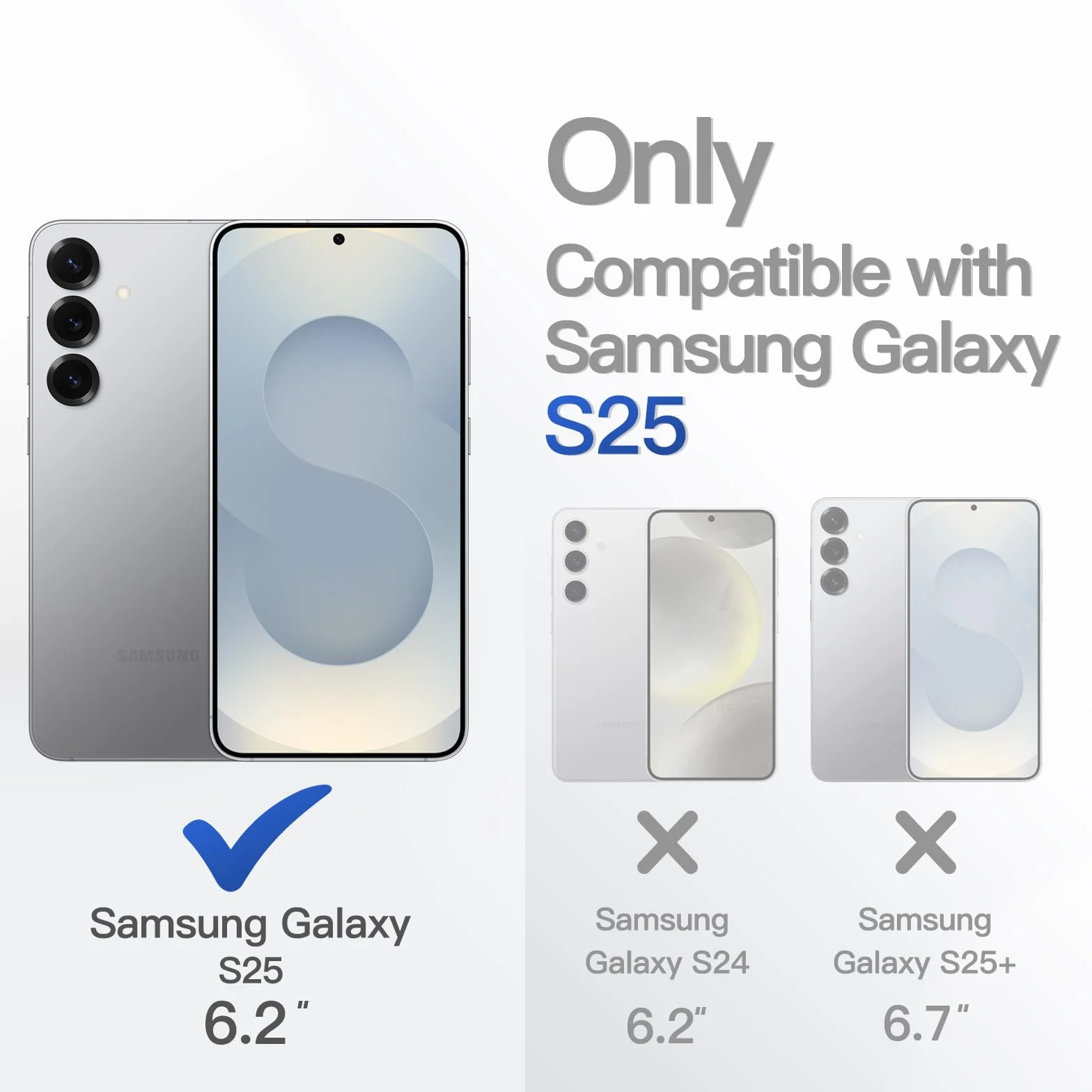 JETech Etui Magnetyczne dla Samsung Galaxy S25 5G, Kompatybilne z MagSafe, Półprzezroczysty Matowe Tył Odporny na Wstrząsy Osłona Telefonu (Srebrny)