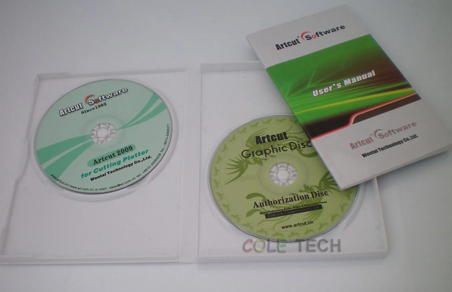 ARTCUT 2009 Pro oprogramowanie do znakowania winylu ploter tnący 9 języków 2CD