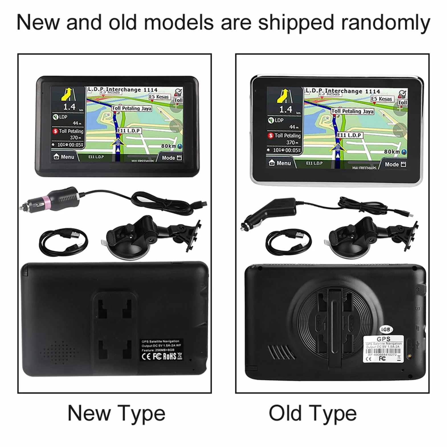 Nawigacja GPS, Podwójny Ekran Dotykowy Nawigacja GPS DDR256M 8G MP3 FM Mapa Mapa Europy 508 Uniwersalna do Samochodu Ciężarowego Camper