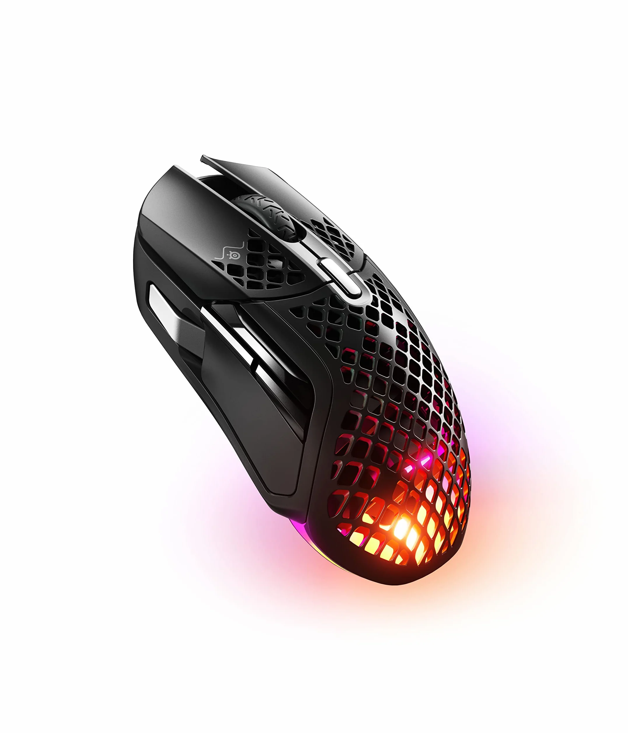 SteelSeries Aerox 5 Wireless Mysz do gier RGB Ultralekka Wodoodporna 9 przycisków Bluetooth 2,4 GHz Sensor TrueMove Air 18K DPI