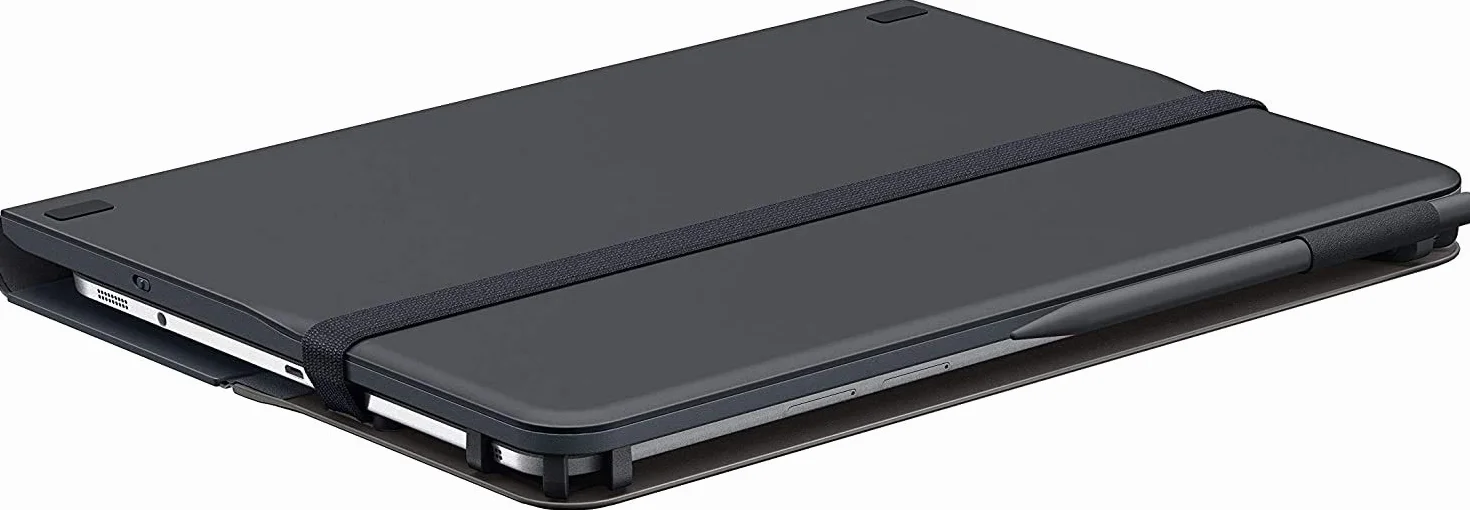 Logitech Uniwersalne etui na tablet Folio z bezprzewodową klawiaturą, Bluetooth, 2 lata pracy baterii, do tabletów 9-10 cali, Apple, Android i Windows-OS, włoski układ QWERTY - czarne