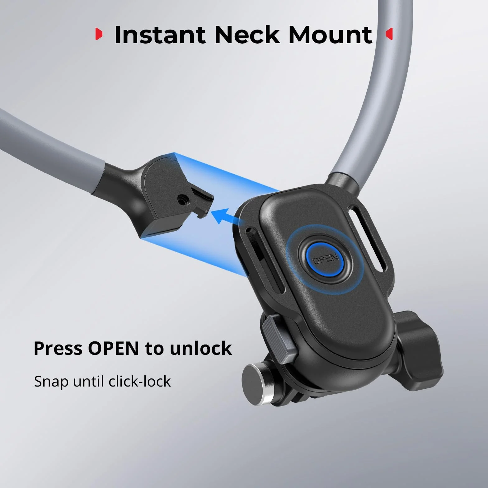 SMALLRIG Magnetyczny uchwyt na szyję do telefonu i kamery sportowej 300g iPhone 16/15/14 Android GoPro 13/12 DJI Action 5 Pro/4/3 Insta360
