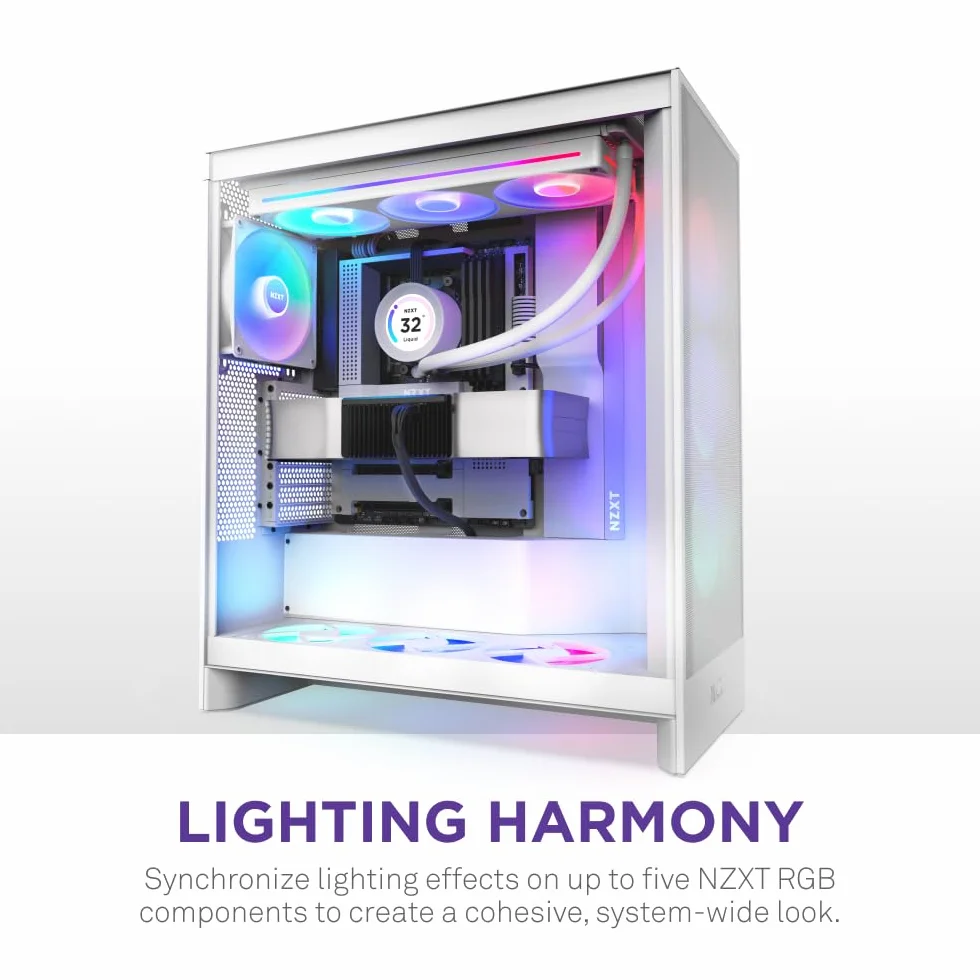 NZXT Control Hub - Cyfrowe sterowanie oświetleniem RGB i prędkością wentylatorów PWM - Sterowanie do 5 wentylatorami PWM lub 4 wentylatorami NZXT Single-Frame - Zasilane przez oprogramowanie NZXT CAM