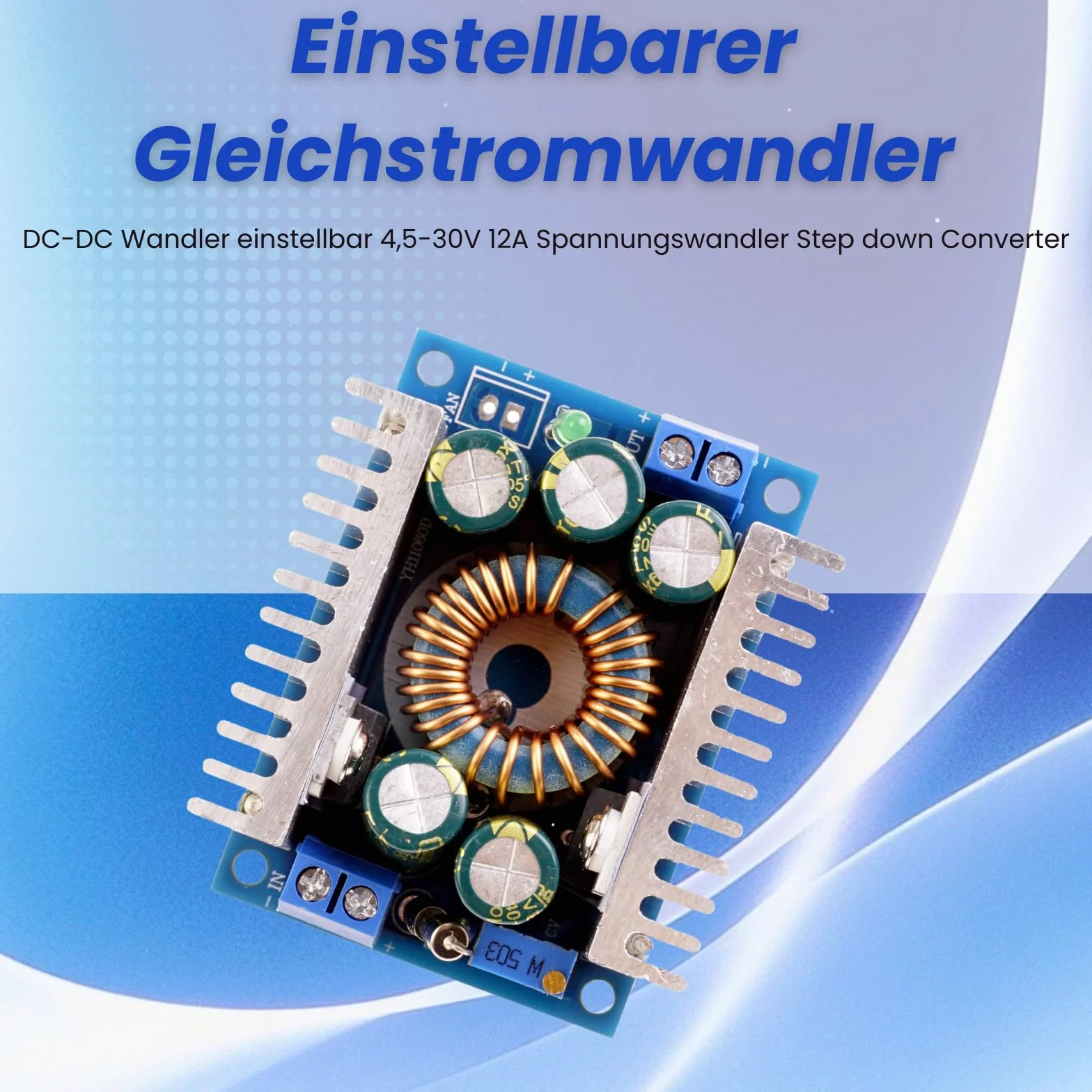 Przetwornik DC-DC regulowany 4,5-30 V 12 A przetwornica napięcia Step down Converter