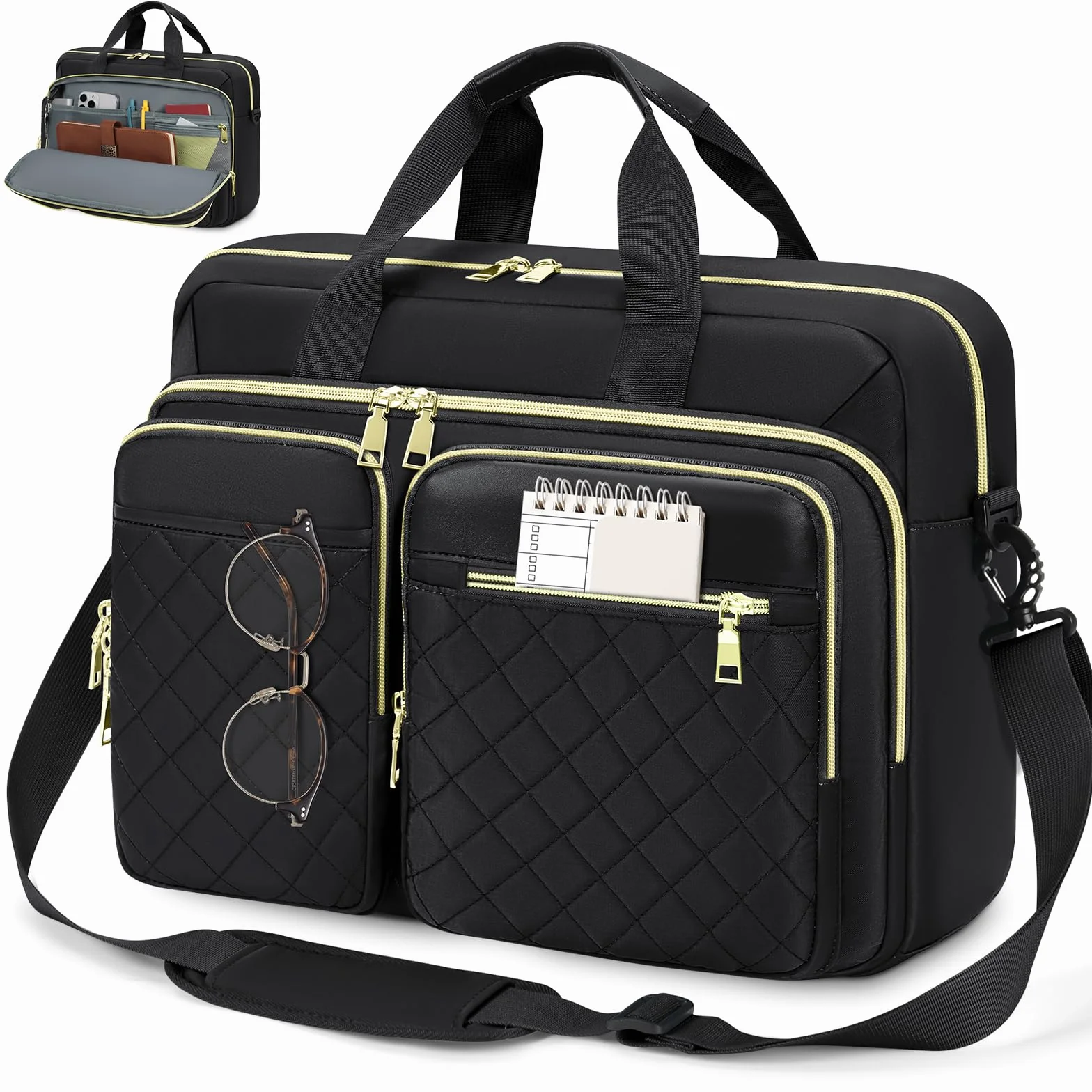 RAINSMORE Torba na laptopa dla kobiet, aktówka