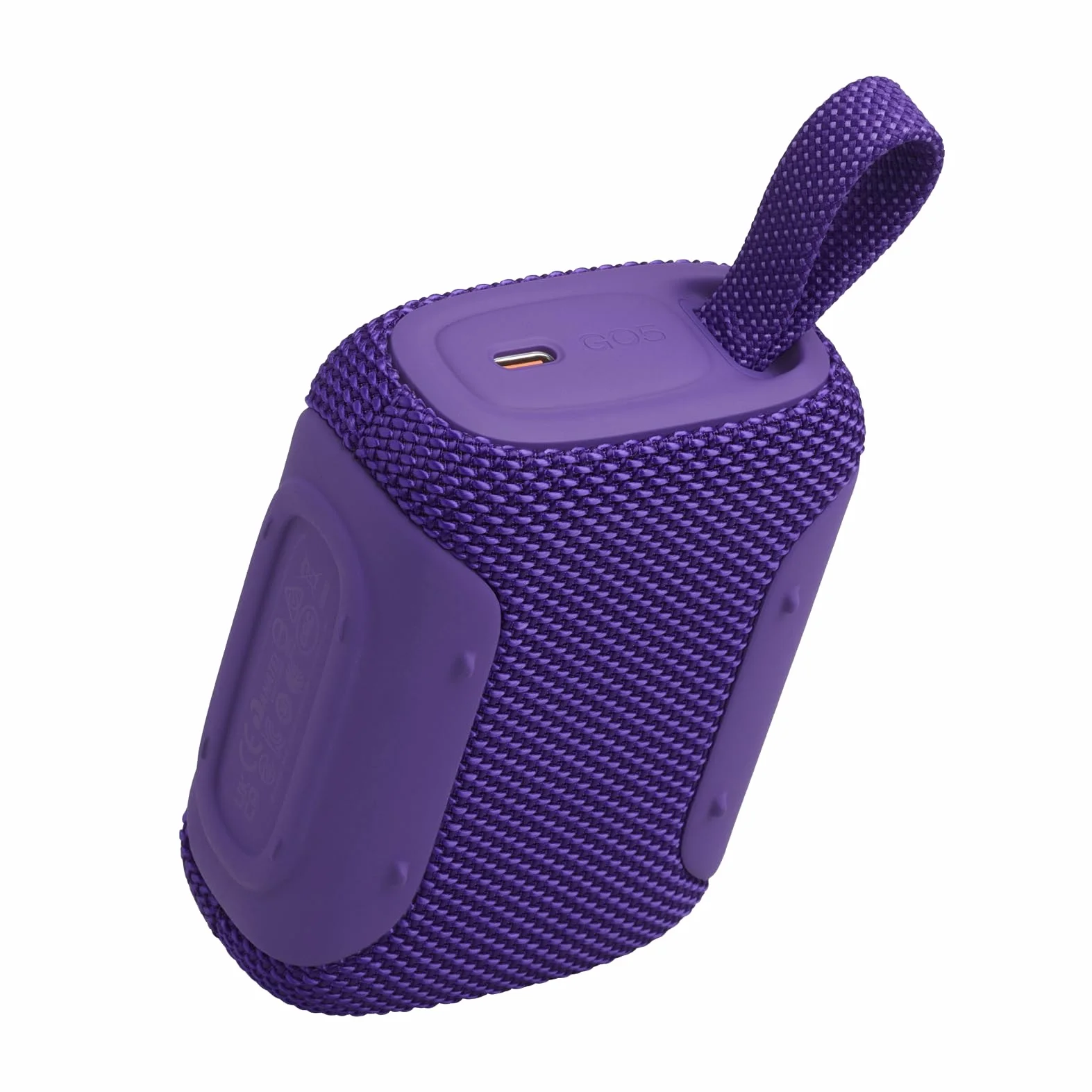 JBL GO 5 ultraprzenośny głośnik Bluetooth z dużym dźwiękiem JBL Pro i mocnym basem, parowaniem AirTouch, wodoszczelna konstrukcja, 10 godzin odtwarzania, fioletowy