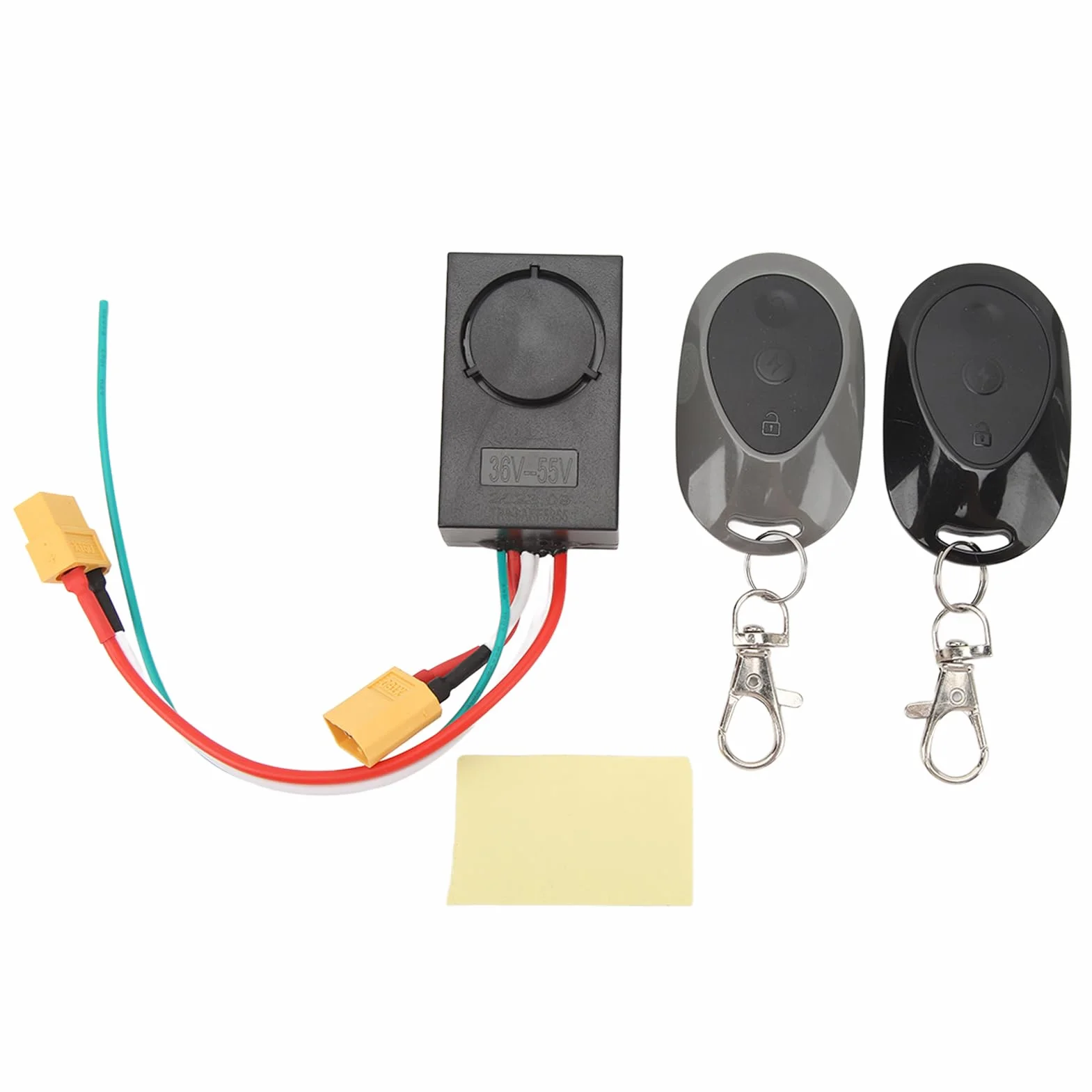 Alarm do Hulajnogi Elektrycznej i Roweru - Zabezpieczenie Przed Kradzieżą Skutera, 115 DB Głośności, Z Pilotem, Do Interfejsu XT60 36-55 V