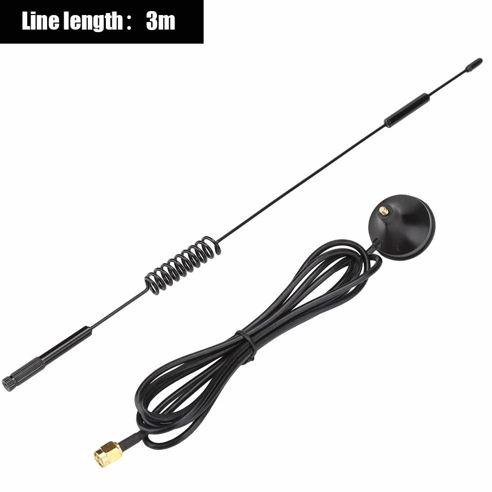 Sxhlseller Antena, moduł bezprzewodowy 433 MHz 10dBi wysoki zysk, 31 cm metalowa antena bezprzewodowy moduł magnetyczna antena ssąca SMA męska