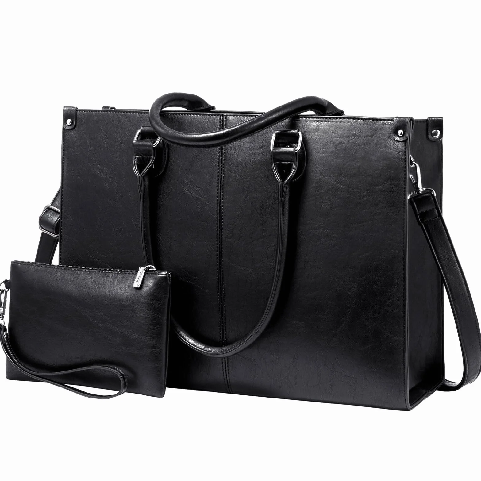 LOVEVOOK Torba damska na laptopa 15,6" skóra PU aktówka na ramię