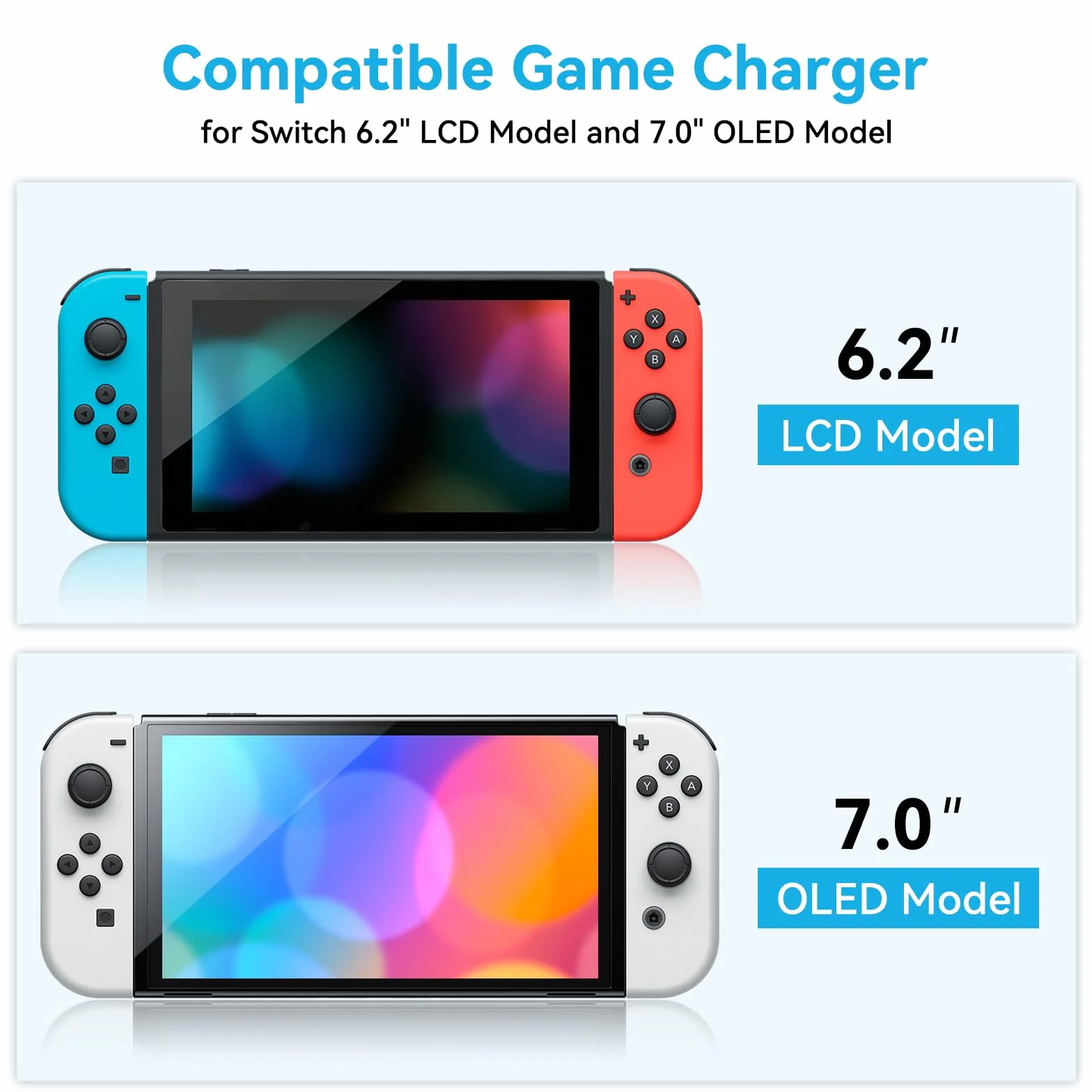 NEWDERY Etui z akumulatorem 10000 mAh do Nintendo Switch, Power Bank Case Cover