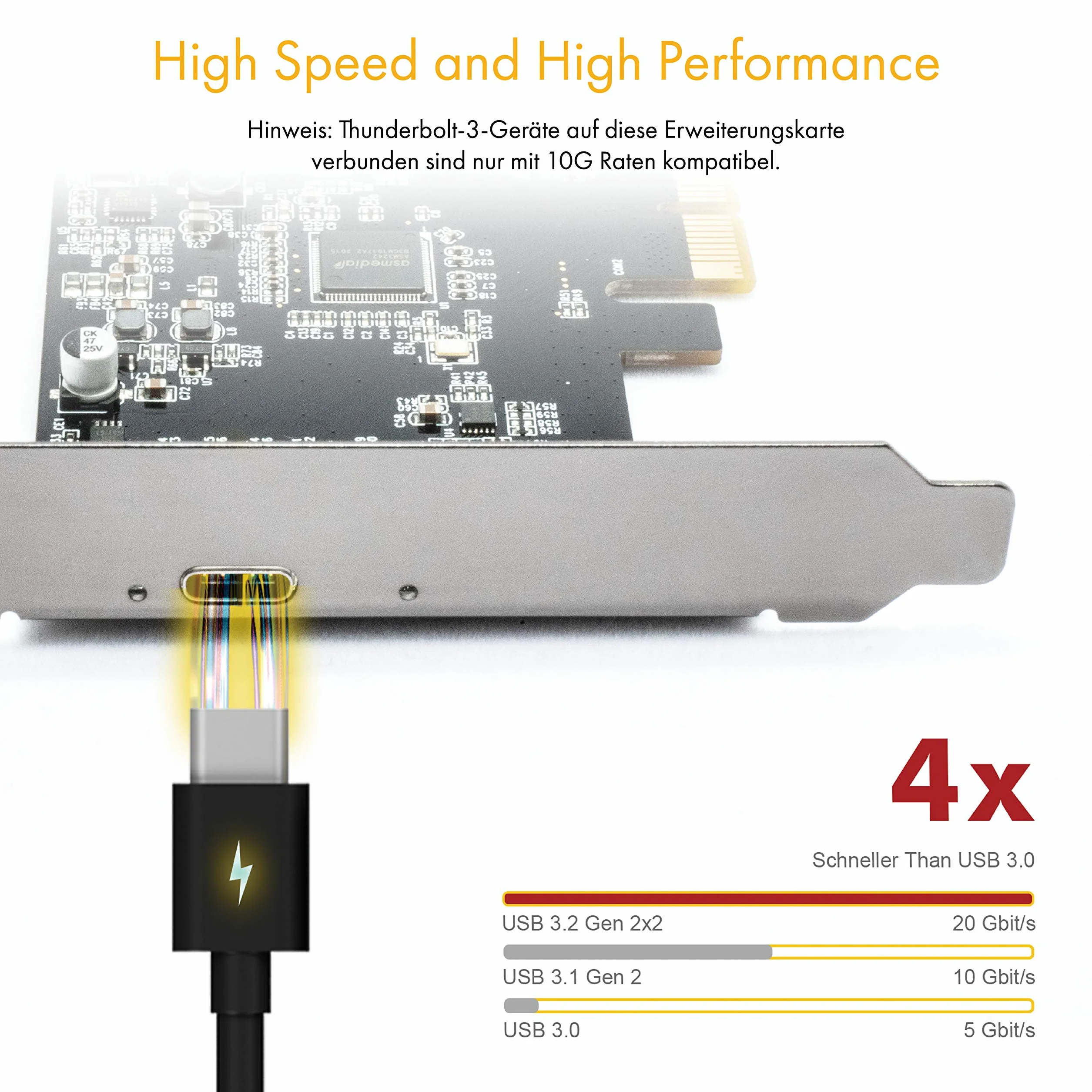 ICY BOX Karta USB 3.2 z portem USB-C 20 Gbit/s PCIe IB-PCI1901-C32