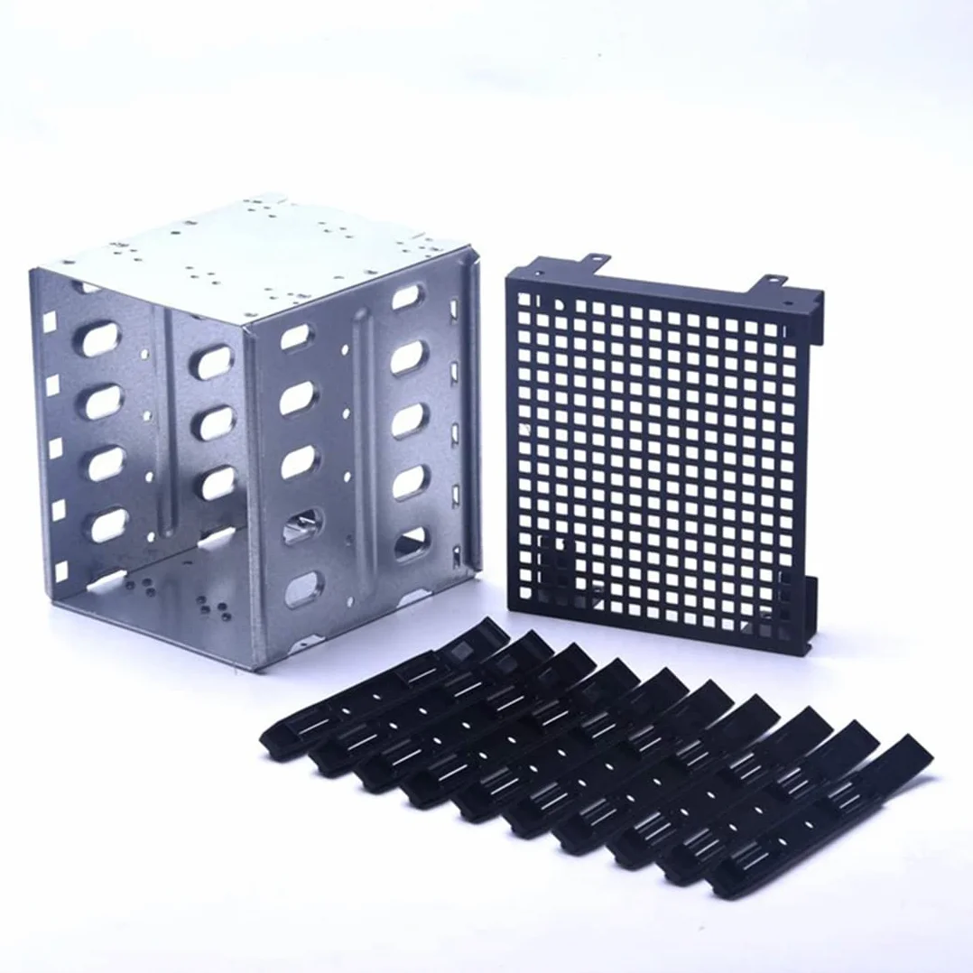 Klatka na dysk twardy, 5,25 na 5 X 3,5 HDD Cage Rack obudowa dysku twardego Adapter