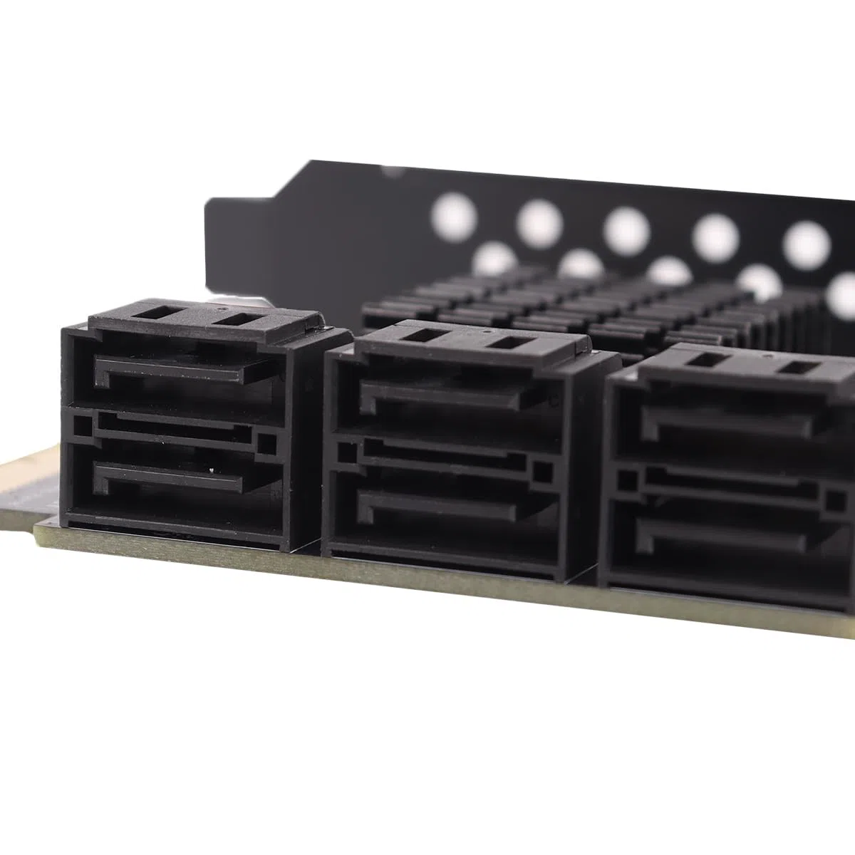 PCIE 6-portowy interfejs 4X, karta rozszerzeń SATA elementy wewnętrzne PCIE3.0 GEN3 4X adapter interfejsu huba, ASM1166