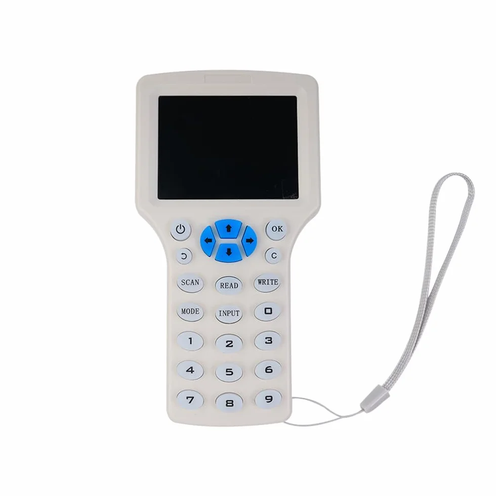 Sarini Czytnik/zapis/duplikator, czytnik NFC, 125 kHz 13,56 MHz 10 częstotliwości, kloner kart inteligentnych RFID, dekoder zaszyfrowanych kart, z możliwością zapisu kluczy