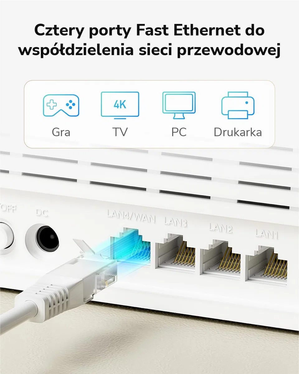 Cudy Odblokowany router 4G LTE Cat 4 Fast Modem z gniazdem na kartę SIM, AC1200 WiFi, OpenVPN, Wireguard, IPsec, klient VPN, anteny wewnętrzne, Mesh, LT500E