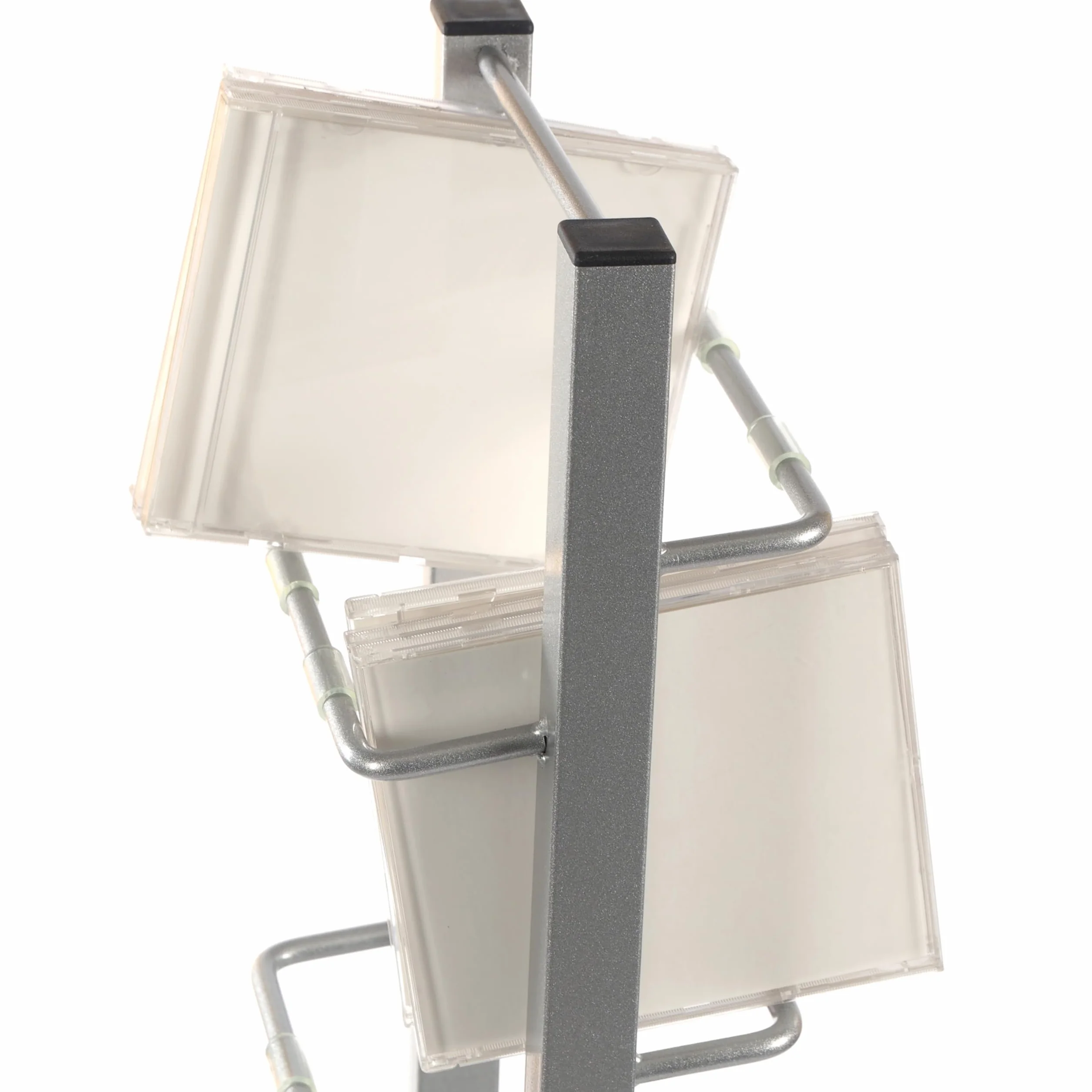 Regał na płyty CD Lounge Tower 92cm aluminium szkło