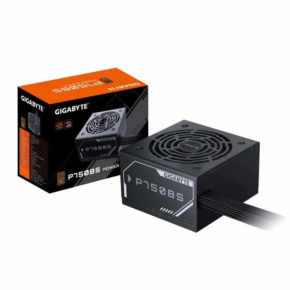 Gigabyte Standardowy zasilacz 750 W ATX 12 V - P750BS - 80 PLUS brąz