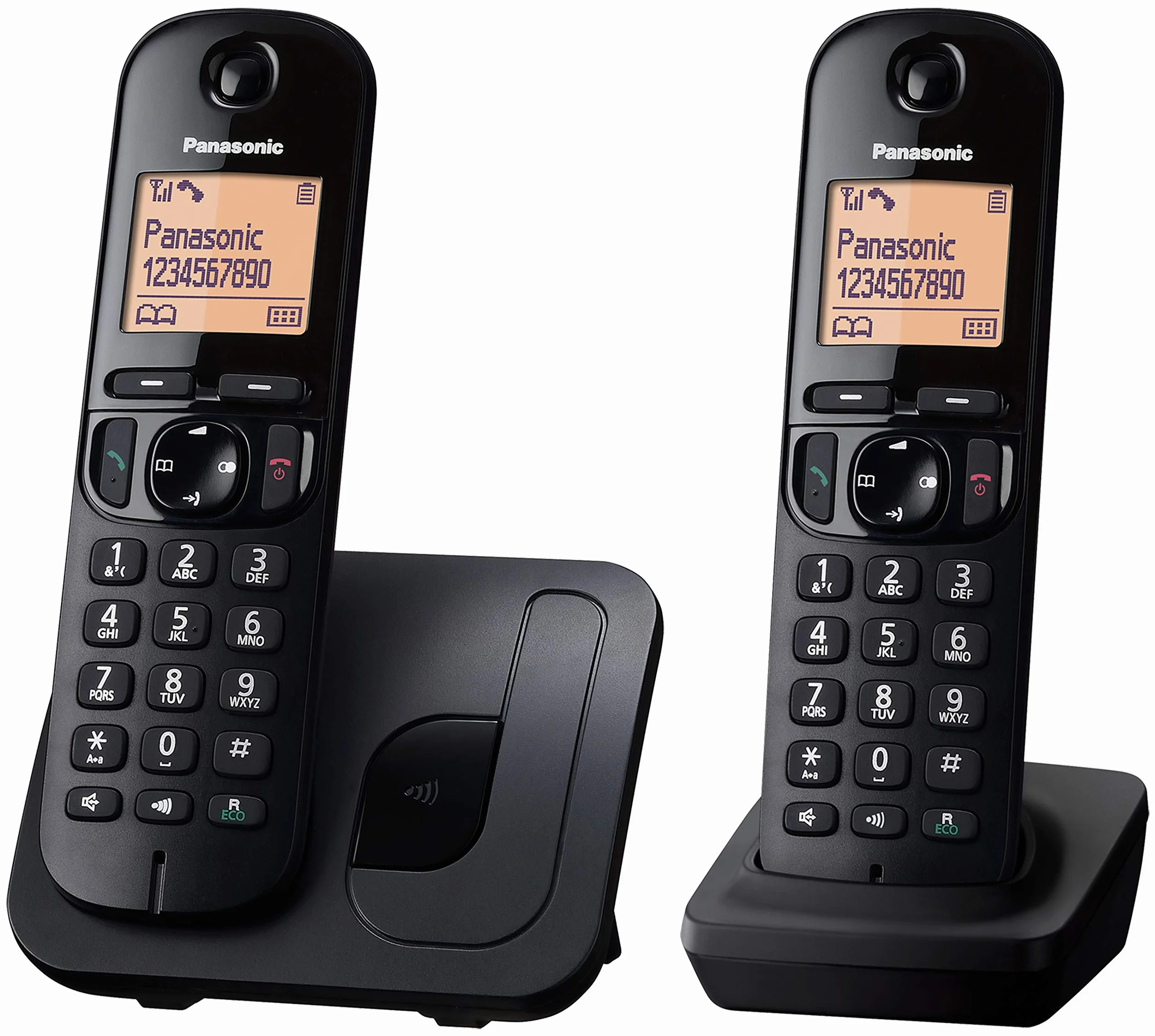 Panasonic KX-TGC210 Bezprzewodowy telefon stacjonarny z wyświetlaczem LCD i identyfikatorem dzwoniącego