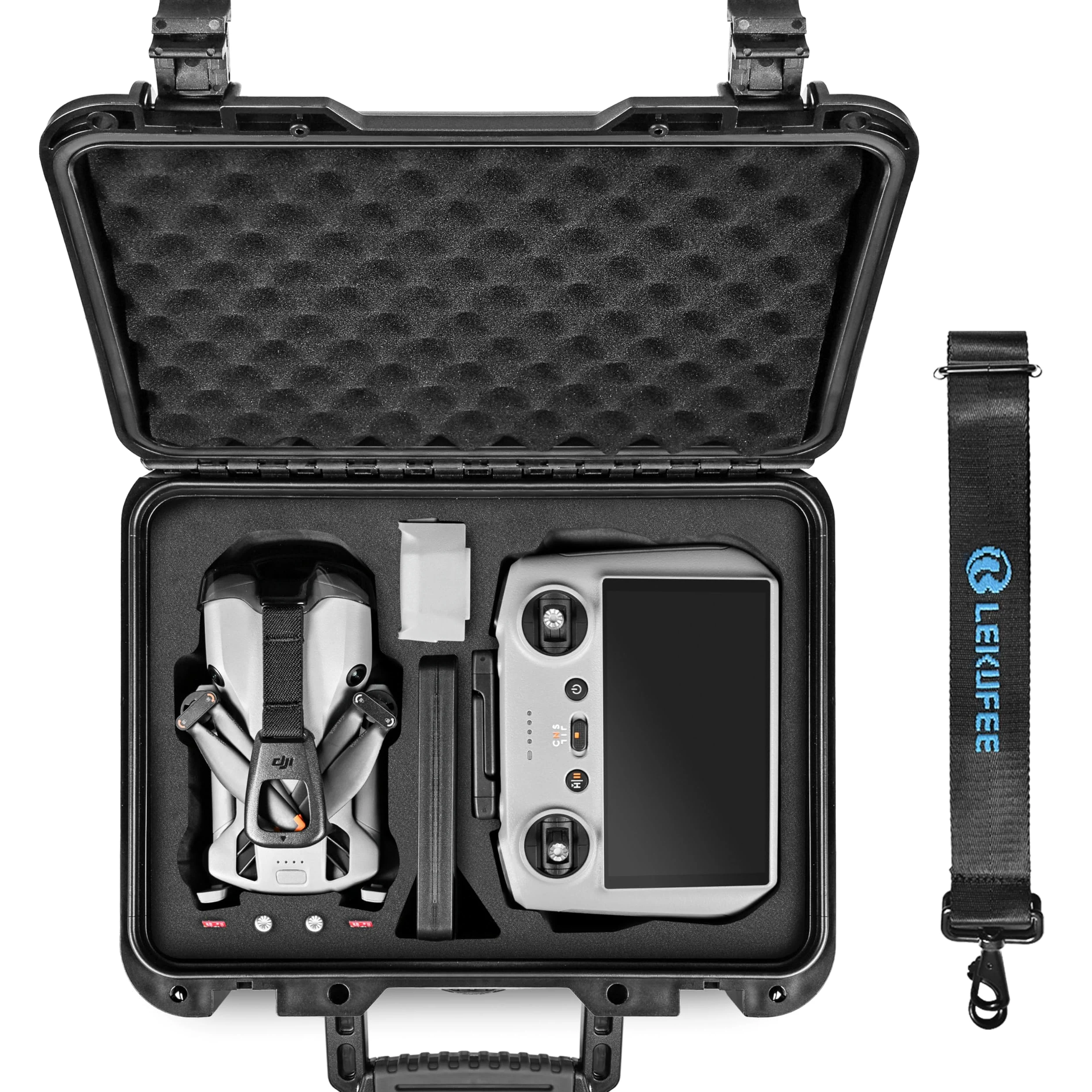 Lekufee Wodoodporna Twarda Walizka Transportowa dla drona DJI Lito X1,Lito 1,Mini 5 Pro/4 pro/Mini 3, DJI RC 2 / RC N3, i Akcesoria (Tylko walizka)