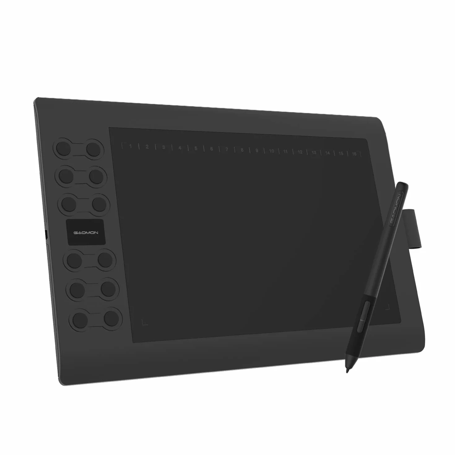 GAOMON M106K PRO – 10-calowy tablet graficzny z 8192 poziomami ciśnienia 8192, bezstratny rysik i 12 przycisków, kompatybilny z telefonami z systemem Windows/Mac/Android