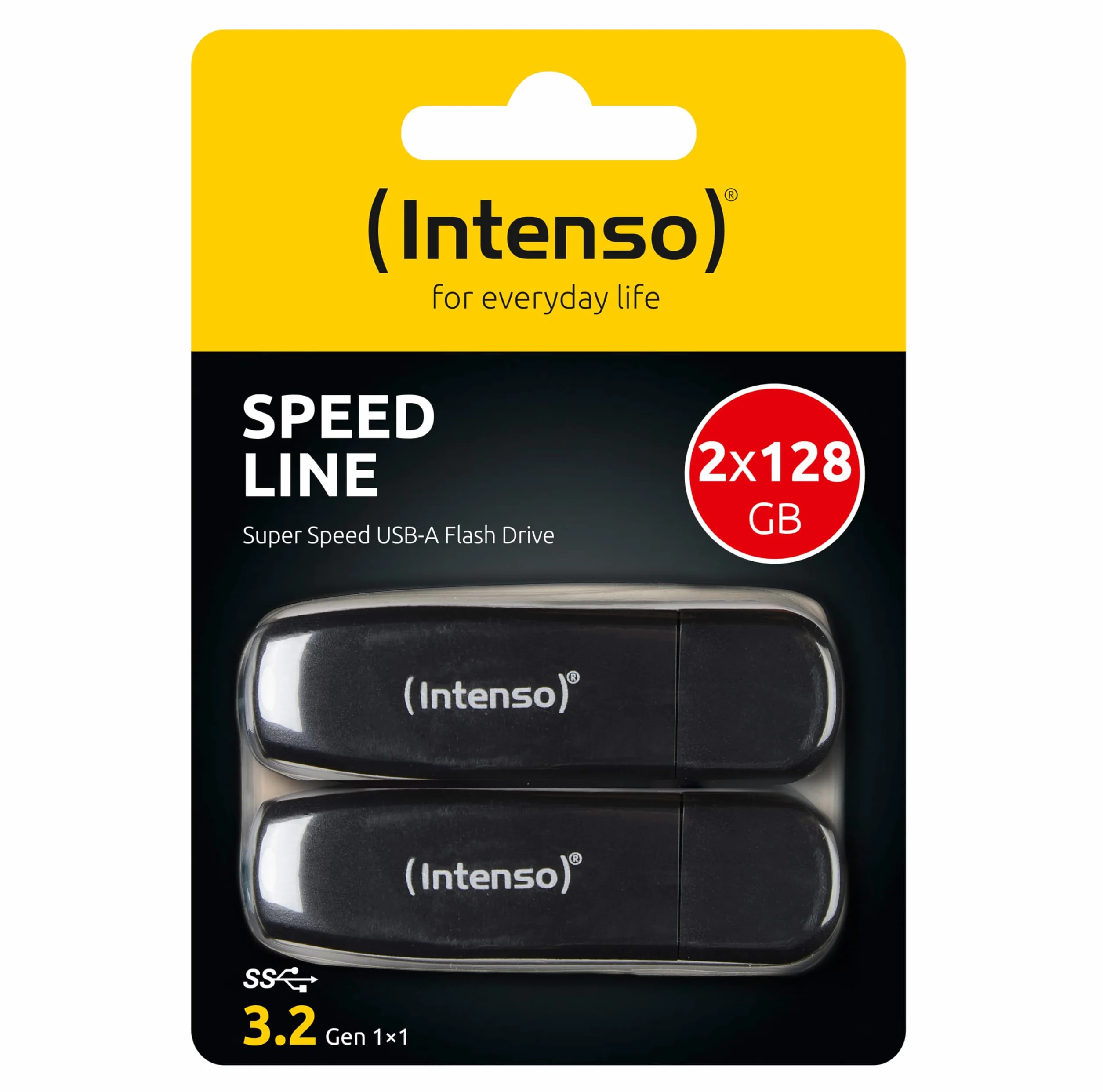 Intenso Speed Line pamięć USB 3.2 Gen 1x1 2 x 128 GB czarna