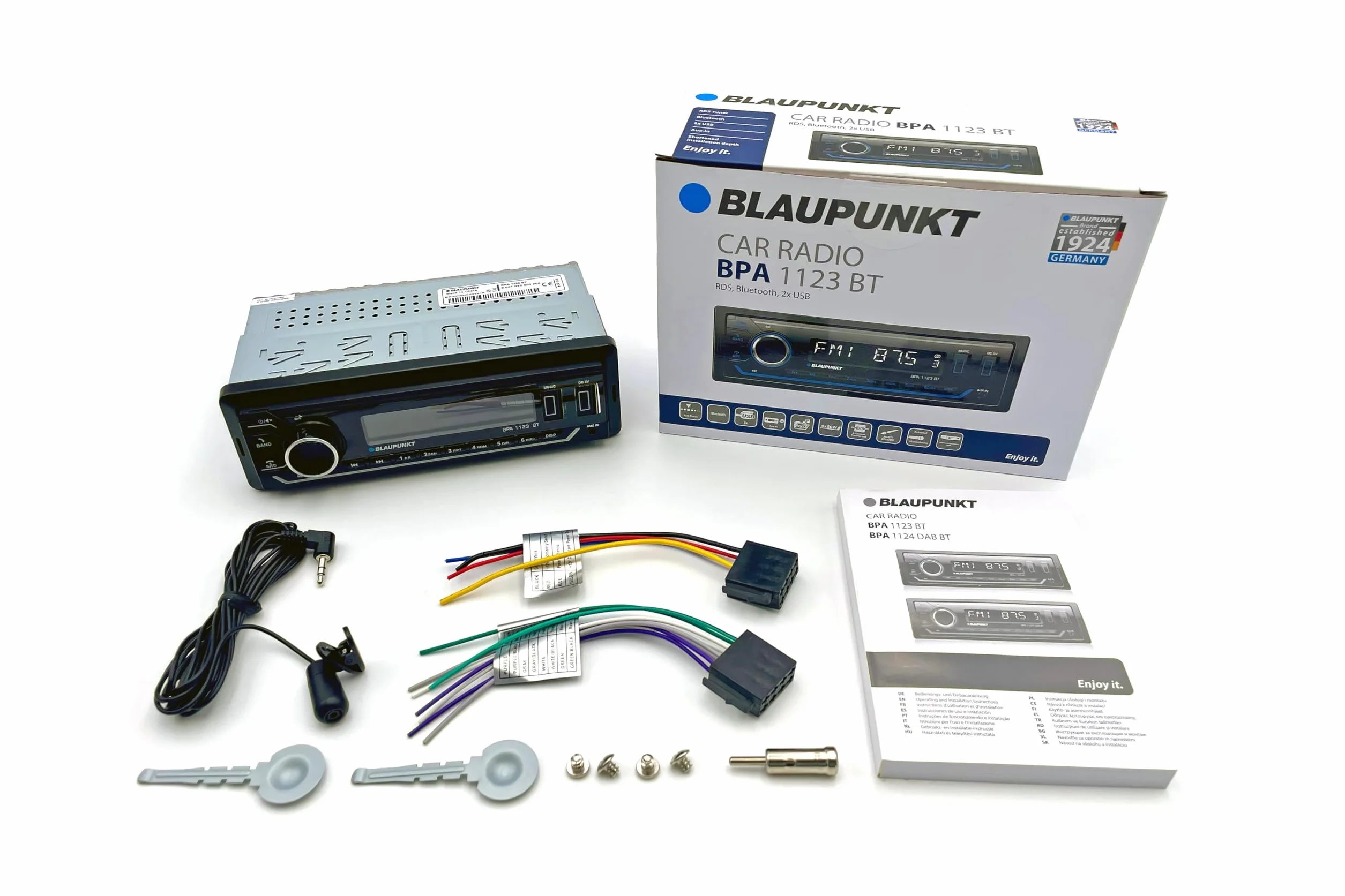 Blaupunkt Radio Samochodowe 1-DIN Czarny