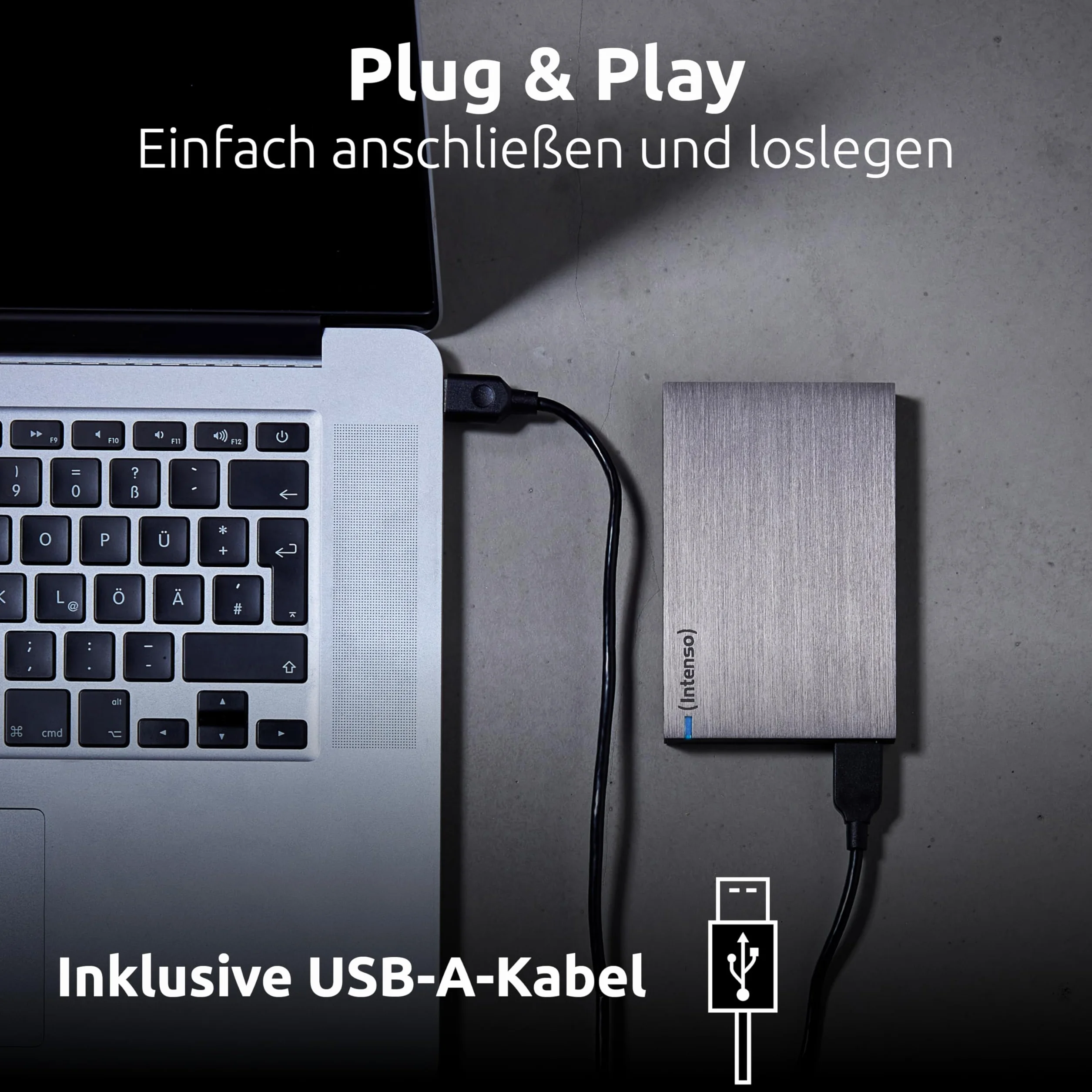 Intenso zewnętrzny dysk twardy 1 TB 2,5 cala 5400 rpm USB 3.0 antracyt