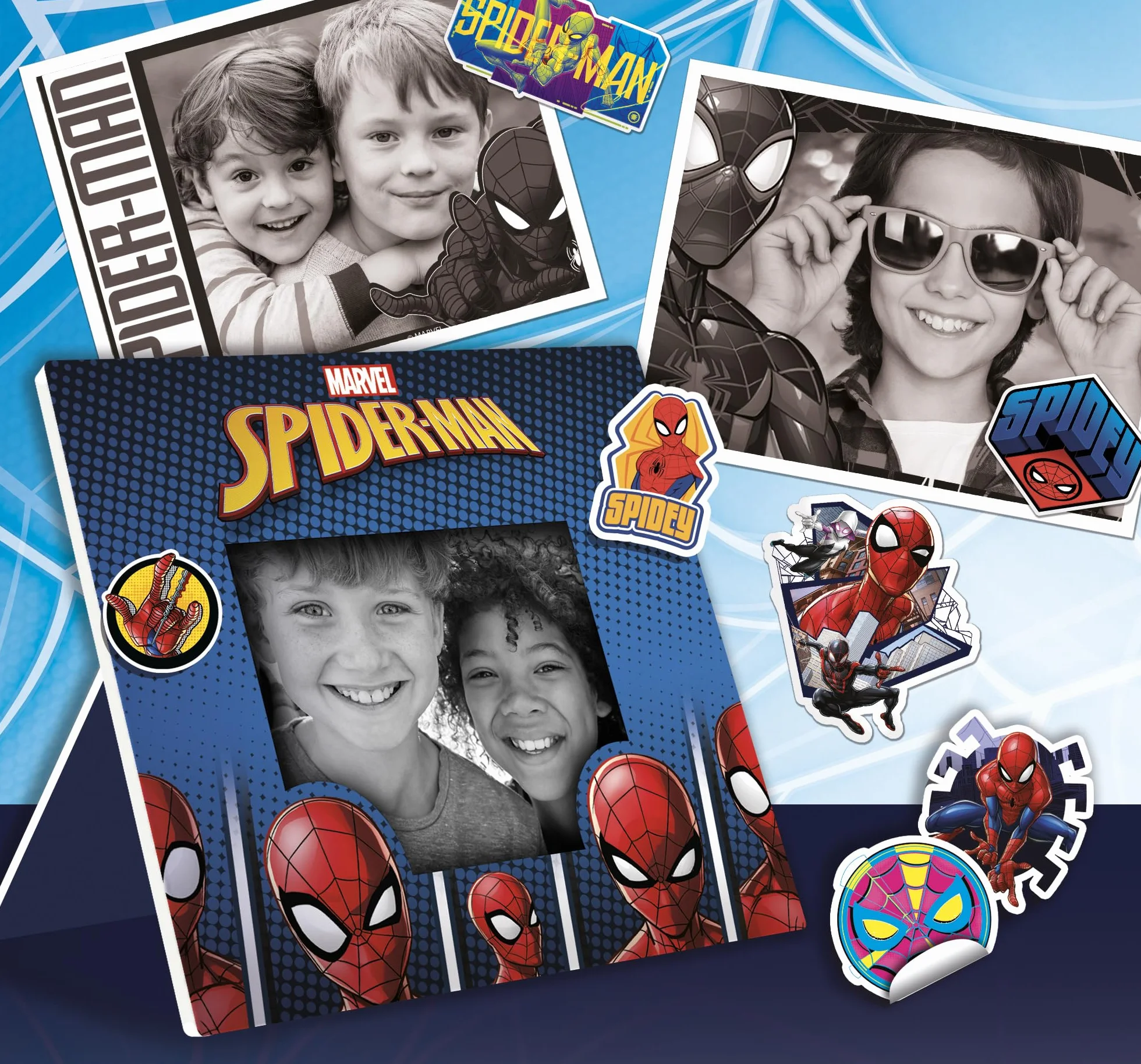 Lisciani Spider-Man Print CAM aparat natychmiastowy Hi-Tech Educative kolorowy ekran 4 cale podwójny aparat do selfie wideo 180 zdjęć od 5 lat