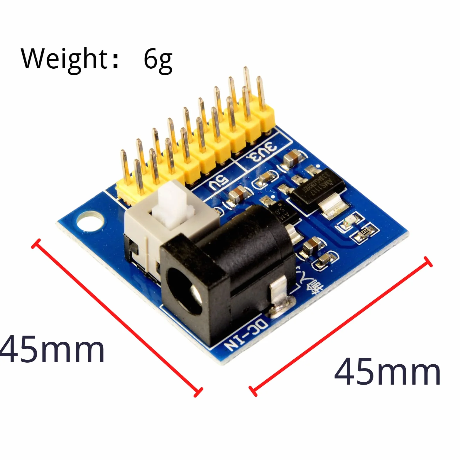 DC-DC 12 V do 3,3 V 5 V 12 V Multi-Wyjście Breadboard Zasilacz Adapter Power Supply moduł kompatybilny z Arduino (3 sztuki)