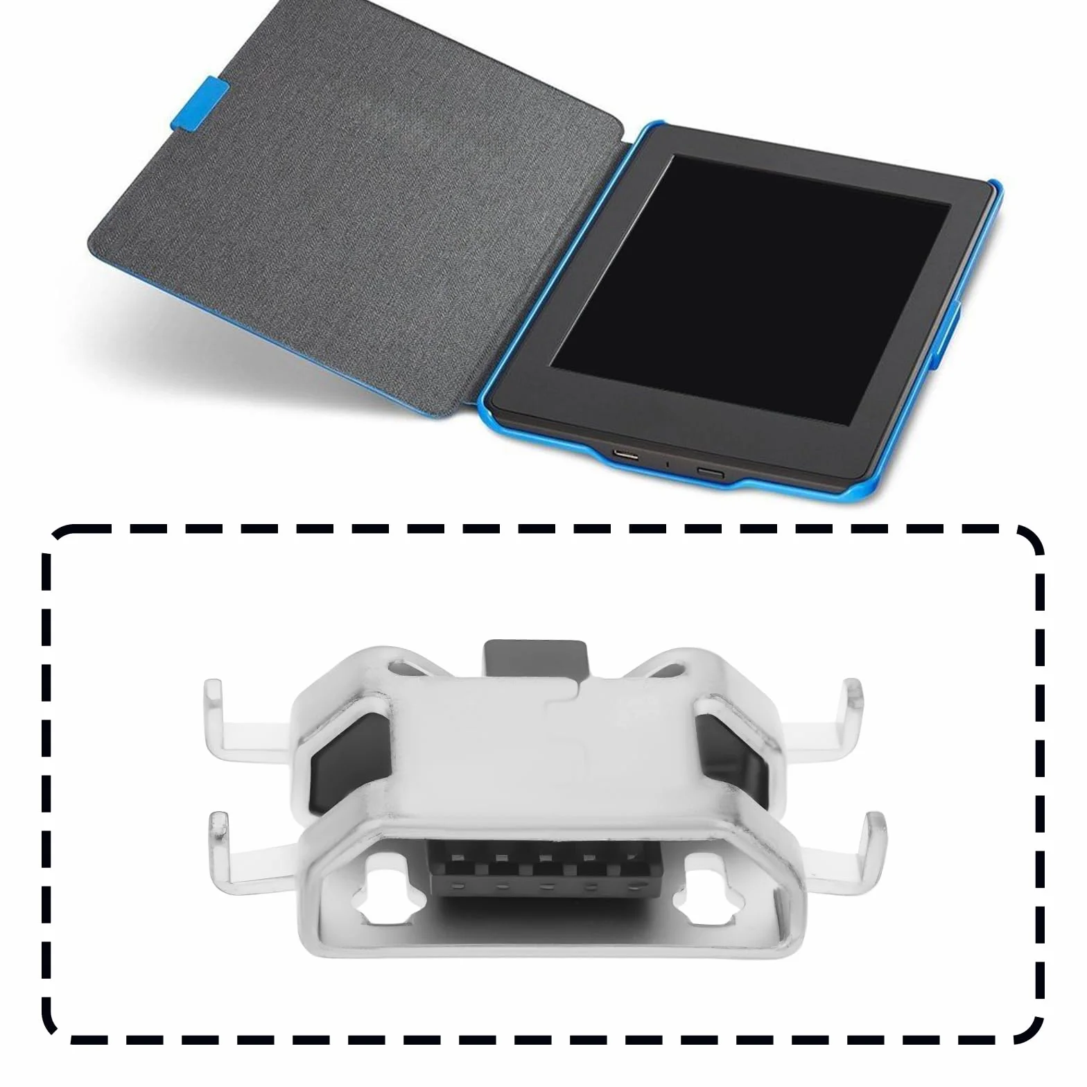 OTOTEC 4 szt. elektroniczne czytanie książek interfejs ładowarki micro USB kompatybilny z Kindle Paperwhite DP75SDI