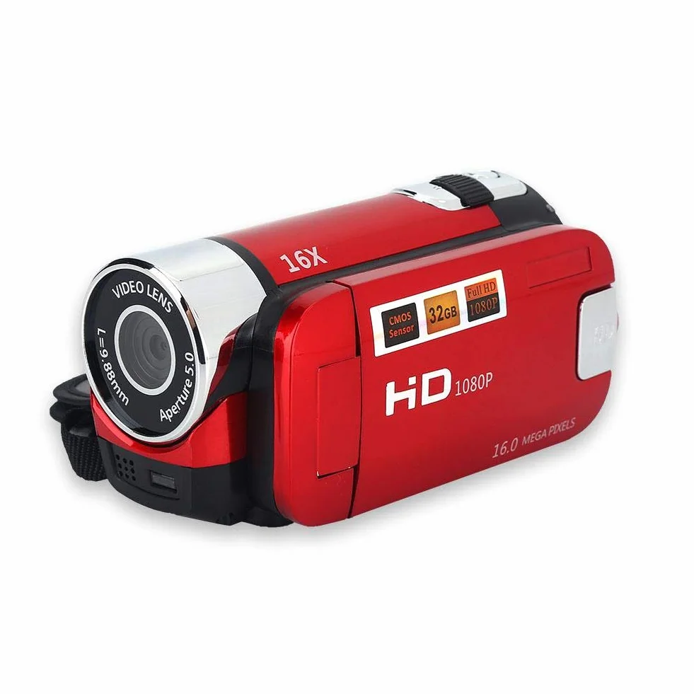 Cyfrowa kamera wideo Full HD 1080p 16x obracany ekran 270° DV 2,7 cala
