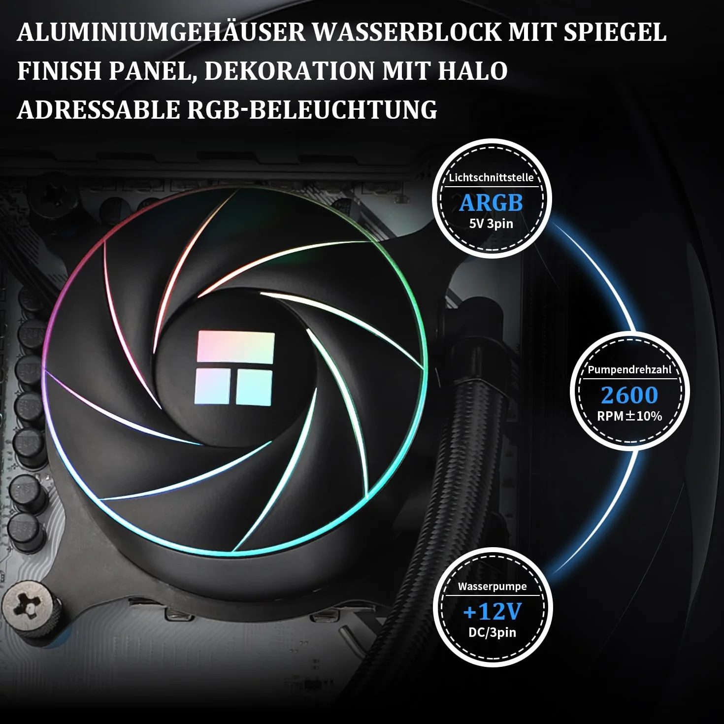 Thermalright Aqua Elite 360 ARGB Chłodzenie CPU ciekłe AIO, 3x120mm PWM, AM4/AM5, Intel LGA1700/1851